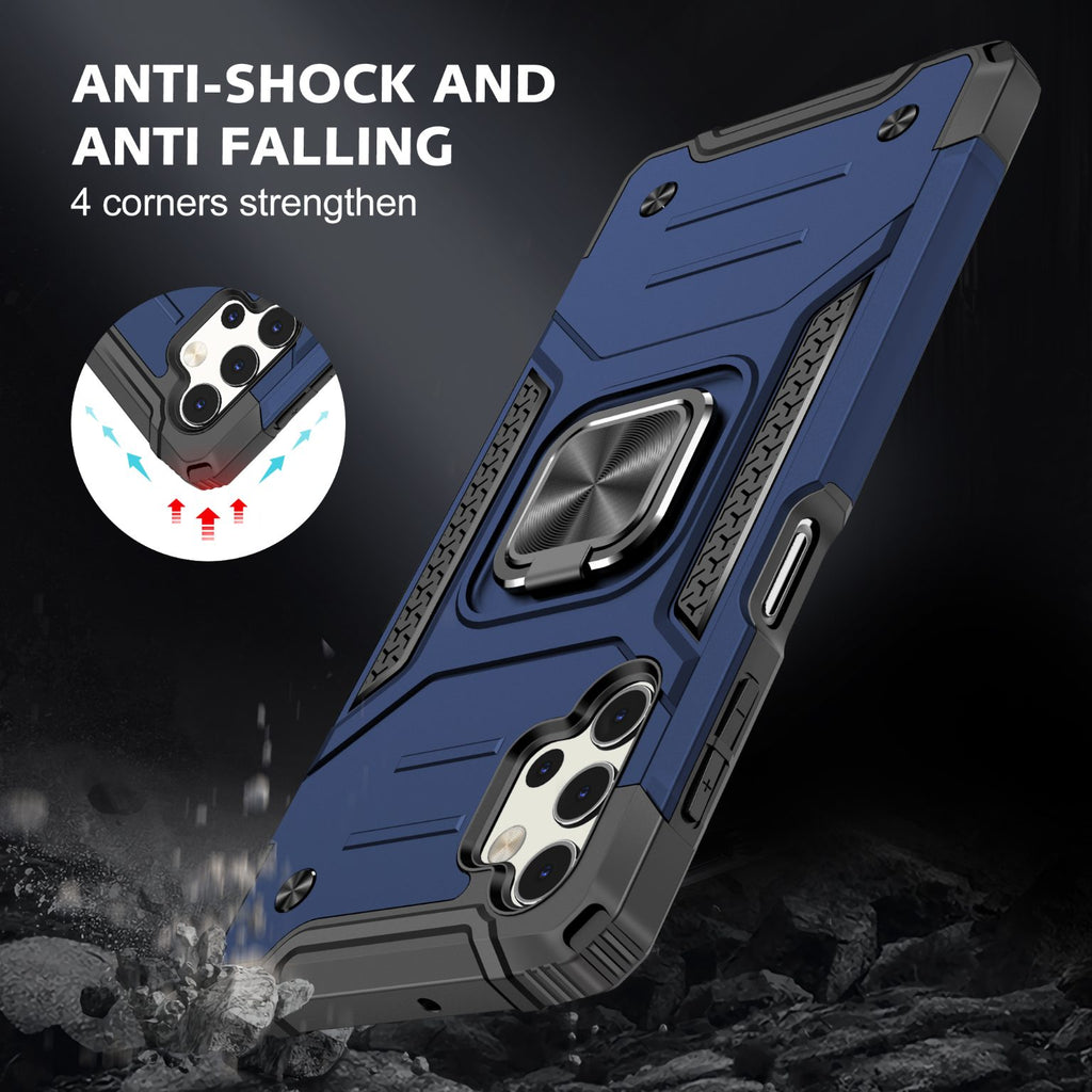 Samsung Galaxy A32 4G Rugged Tough Case Shockproof Hybrid Cover BLUE
