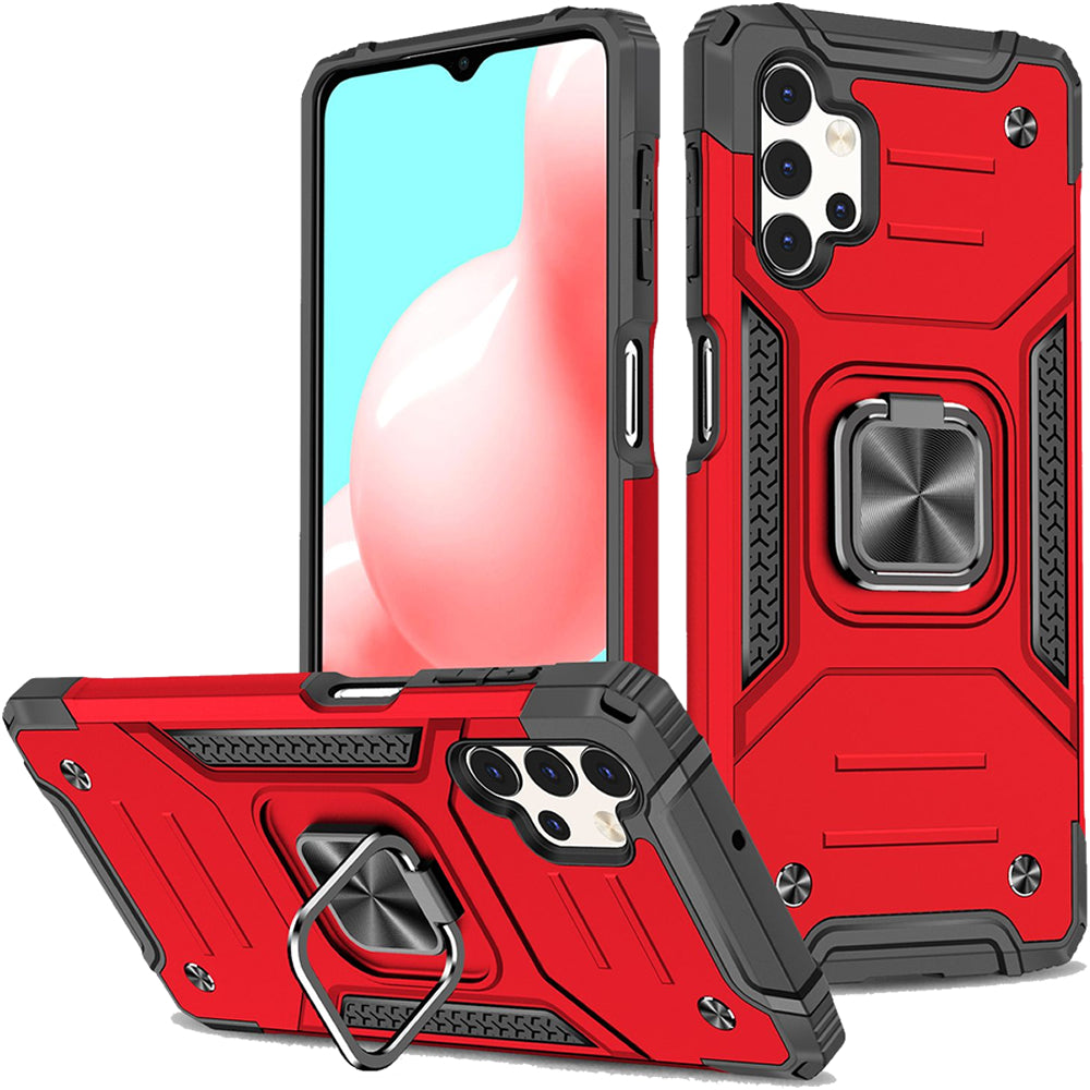 Samsung Galaxy A32 4G Rugged Tough Case Shockproof Hybrid Cover RED