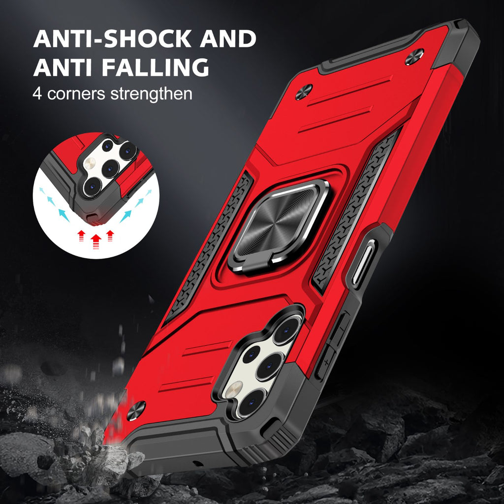 Samsung Galaxy A32 4G Rugged Tough Case Shockproof Hybrid Cover RED
