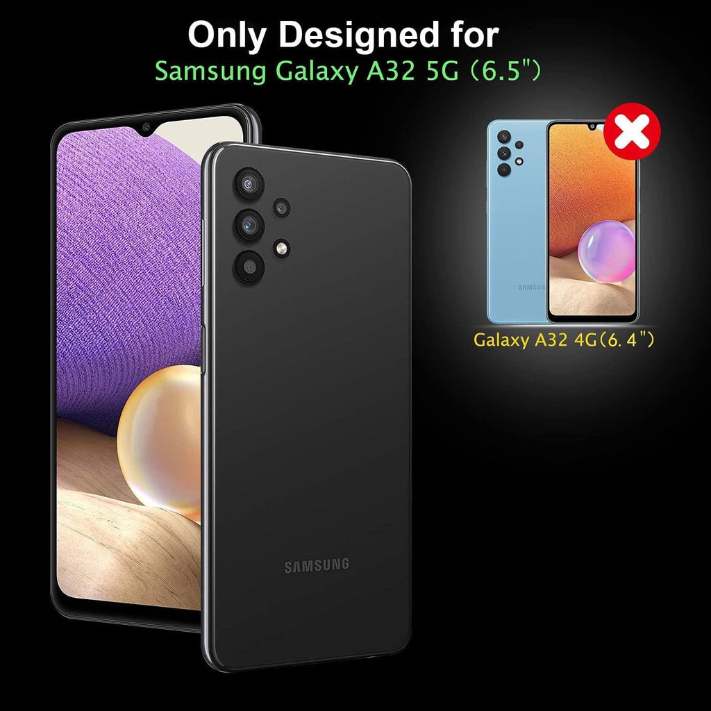 2X Samsung Galaxy A32 5G Case Friendly Glass Screen Protector
