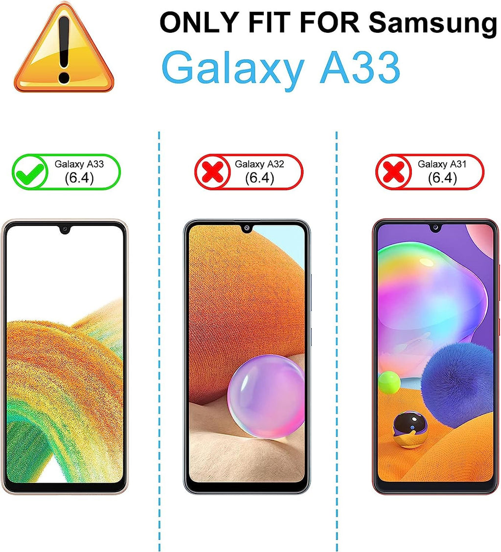 Samsung Galaxy A33 Rugged Tough Case Shockproof Hybrid Cover RED