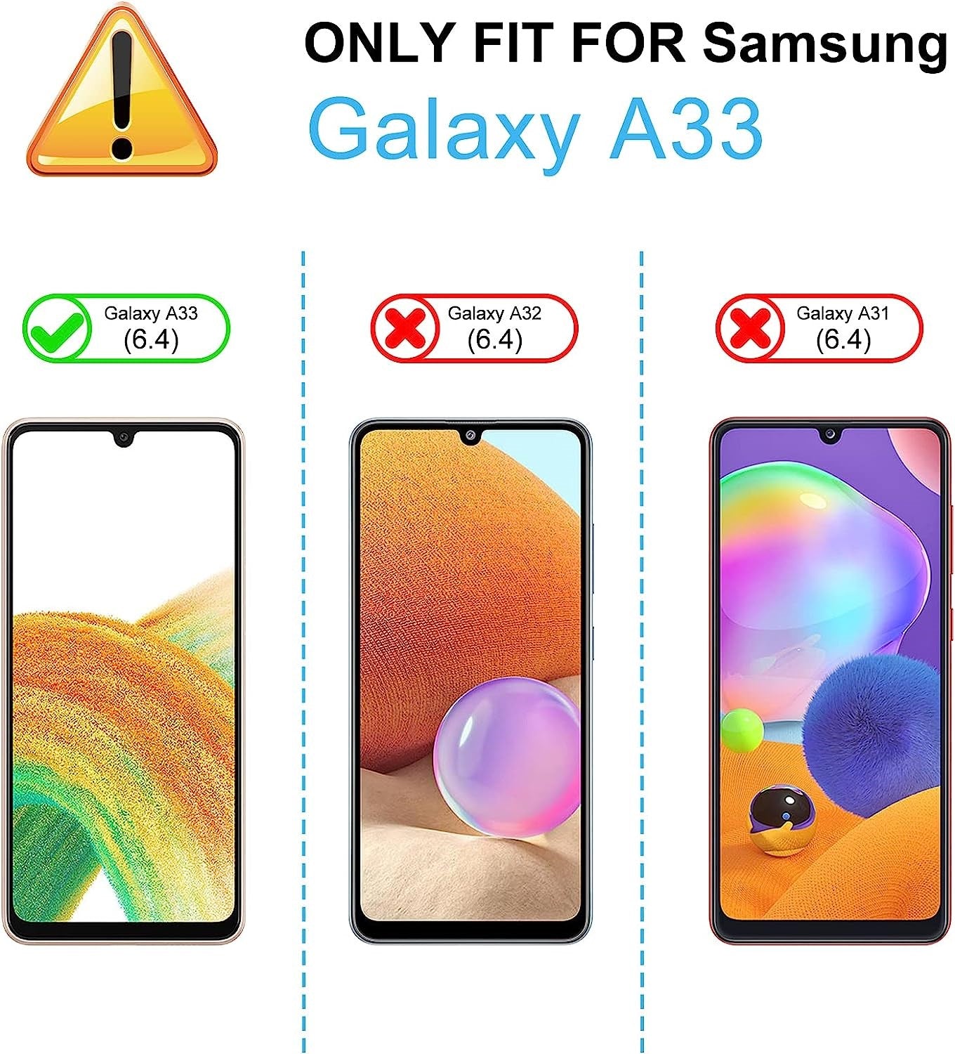 Samsung Galaxy A33 Rugged Tough Case Shockproof Hybrid Cover RED