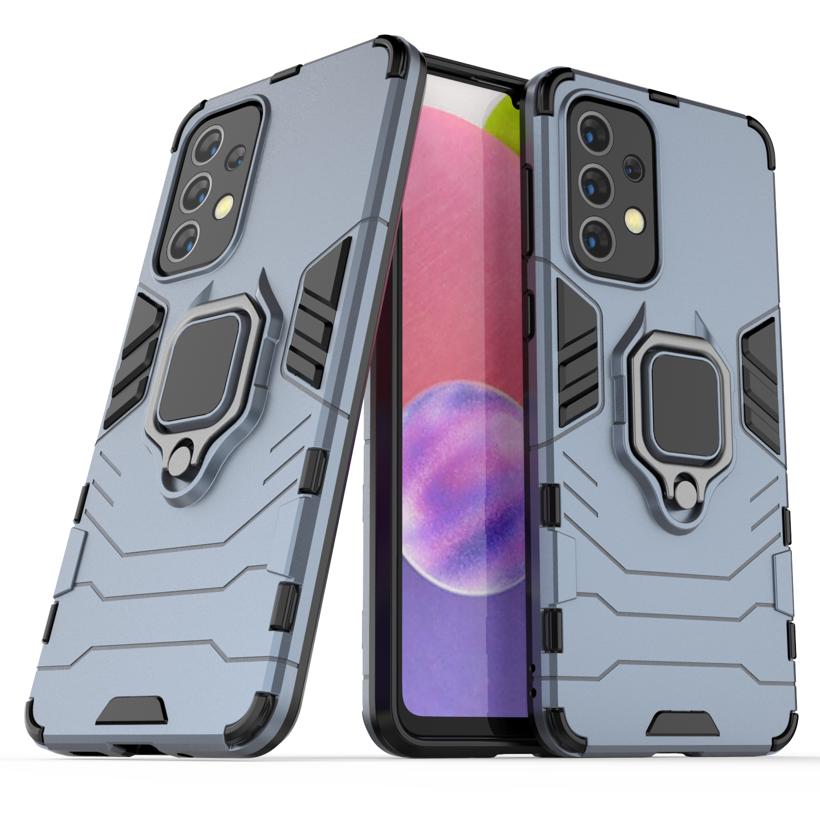 Samsung Galaxy A33 Rugged Tough Case Shockproof Hybrid Cover BLUE