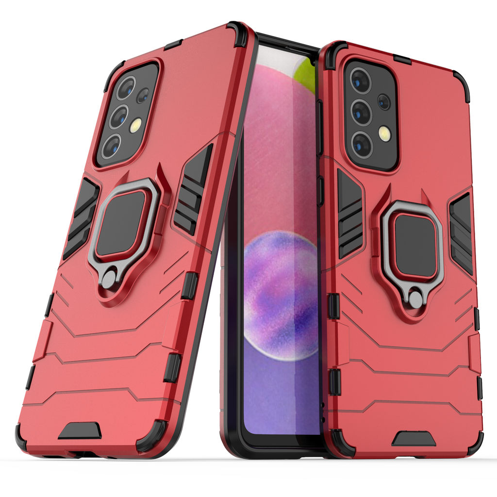 Samsung Galaxy A33 Rugged Tough Case Shockproof Hybrid Cover RED