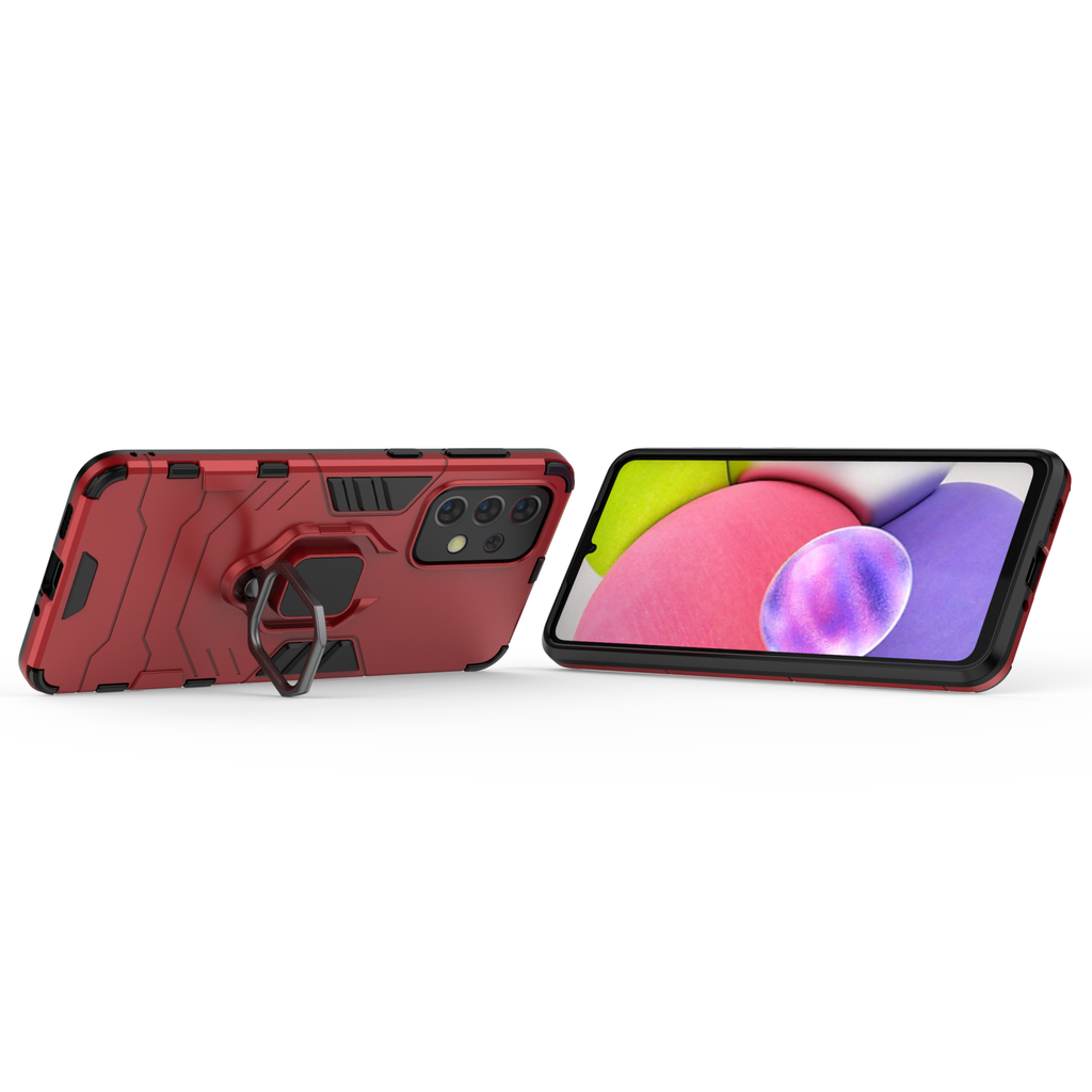 Samsung Galaxy A33 Rugged Tough Case Shockproof Hybrid Cover RED