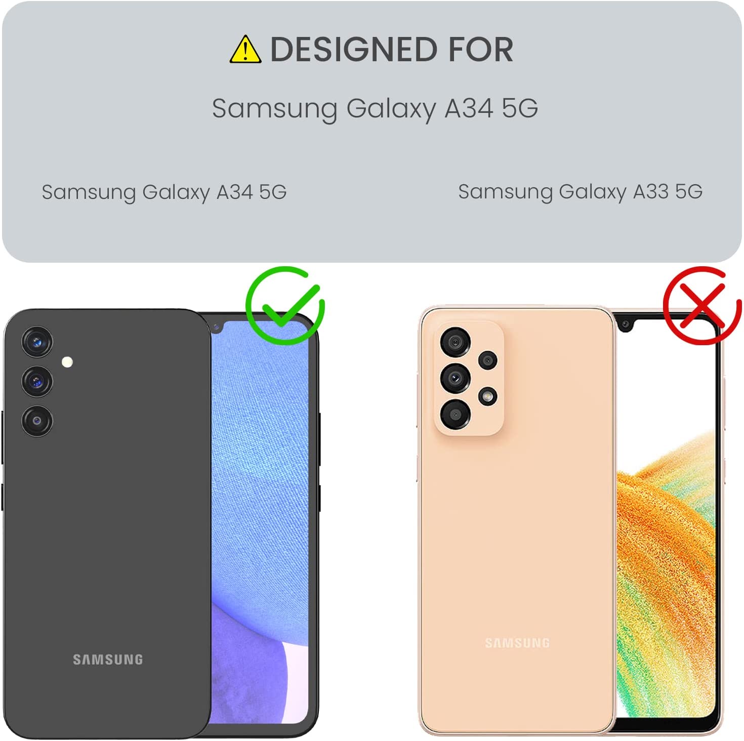 2X Samsung Galaxy A34 Case Friendly Glass Screen Protector