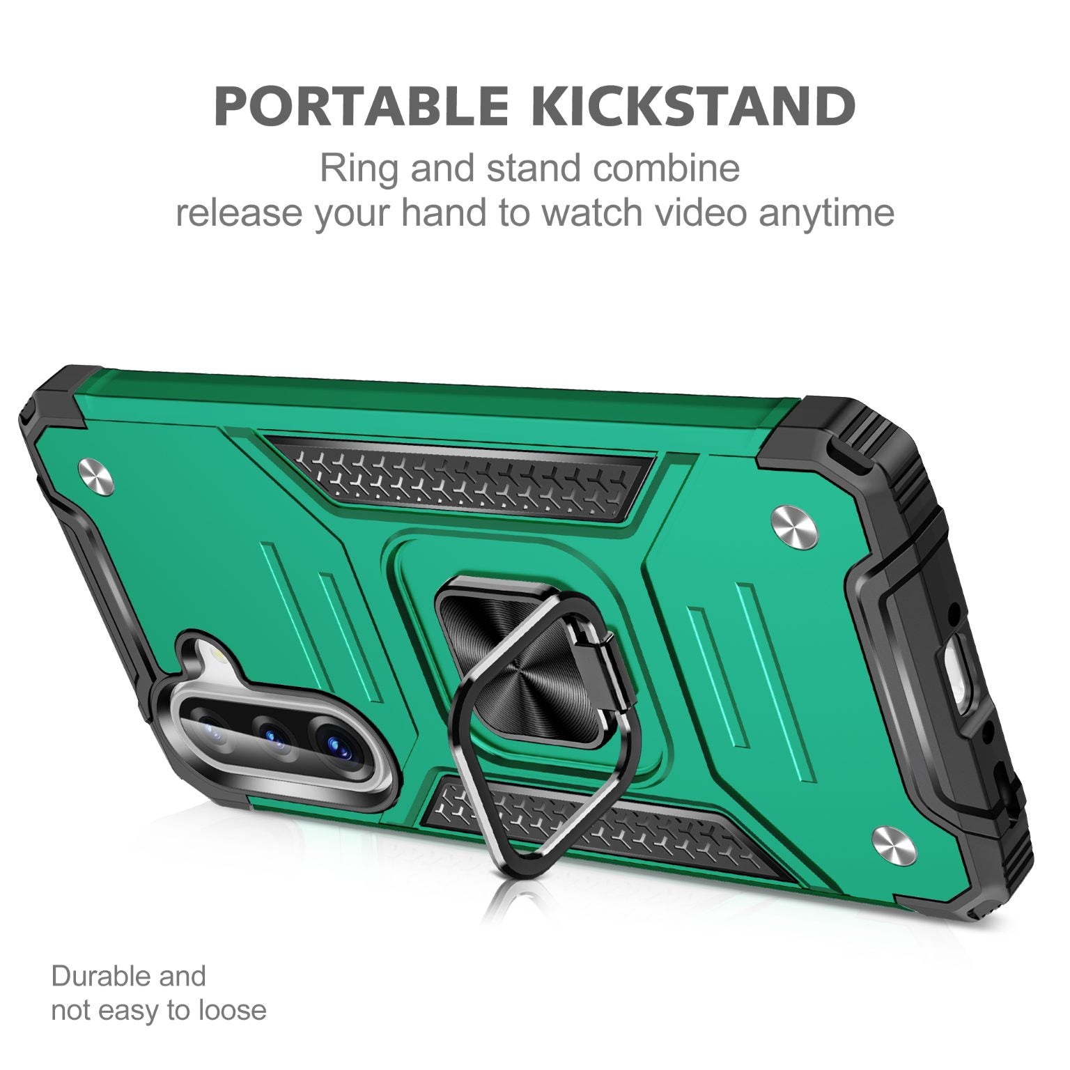 Samsung Galaxy A37 Rugged Tough Case Shockproof Hybrid Cover DARK GREEN