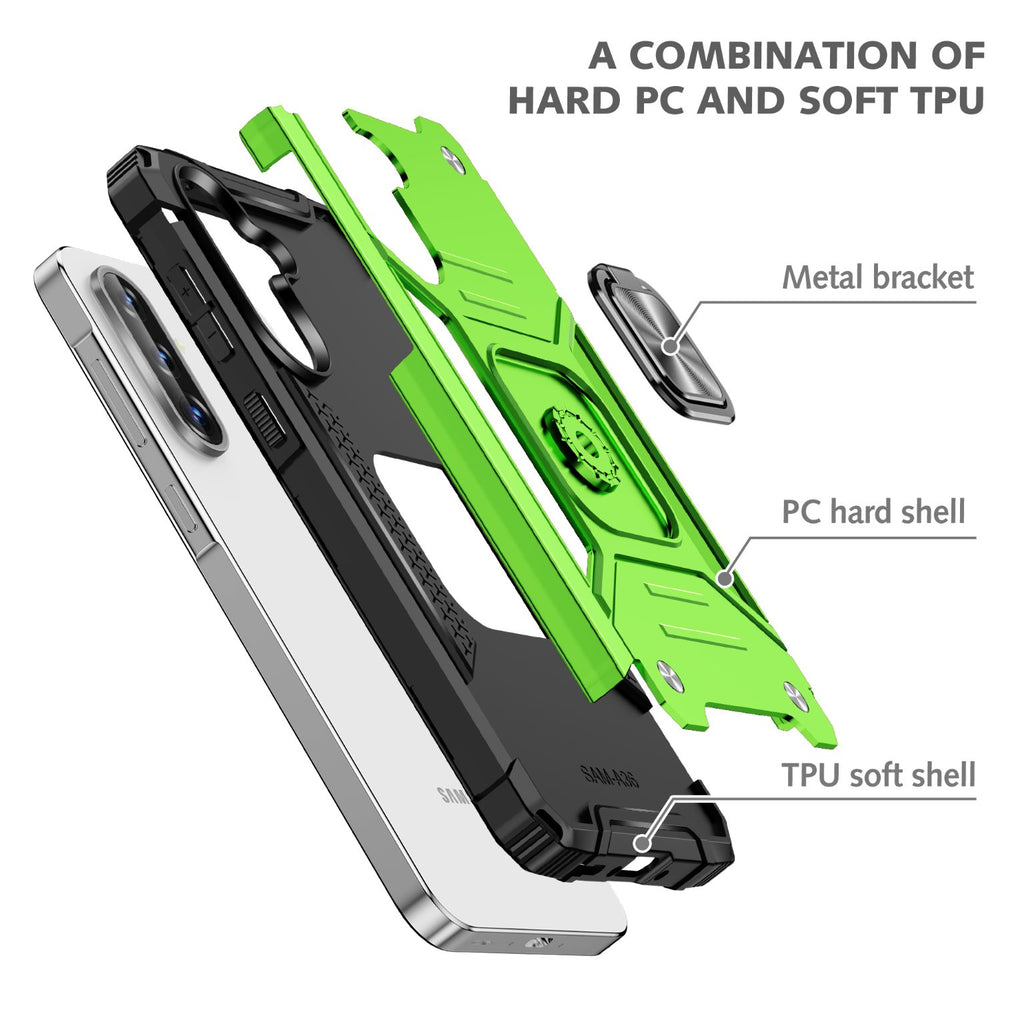 Samsung Galaxy A37 Rugged Tough Case Shockproof Hybrid Cover LIGHT GREEN