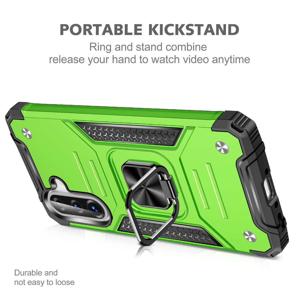 Samsung Galaxy A37 Rugged Tough Case Shockproof Hybrid Cover LIGHT GREEN