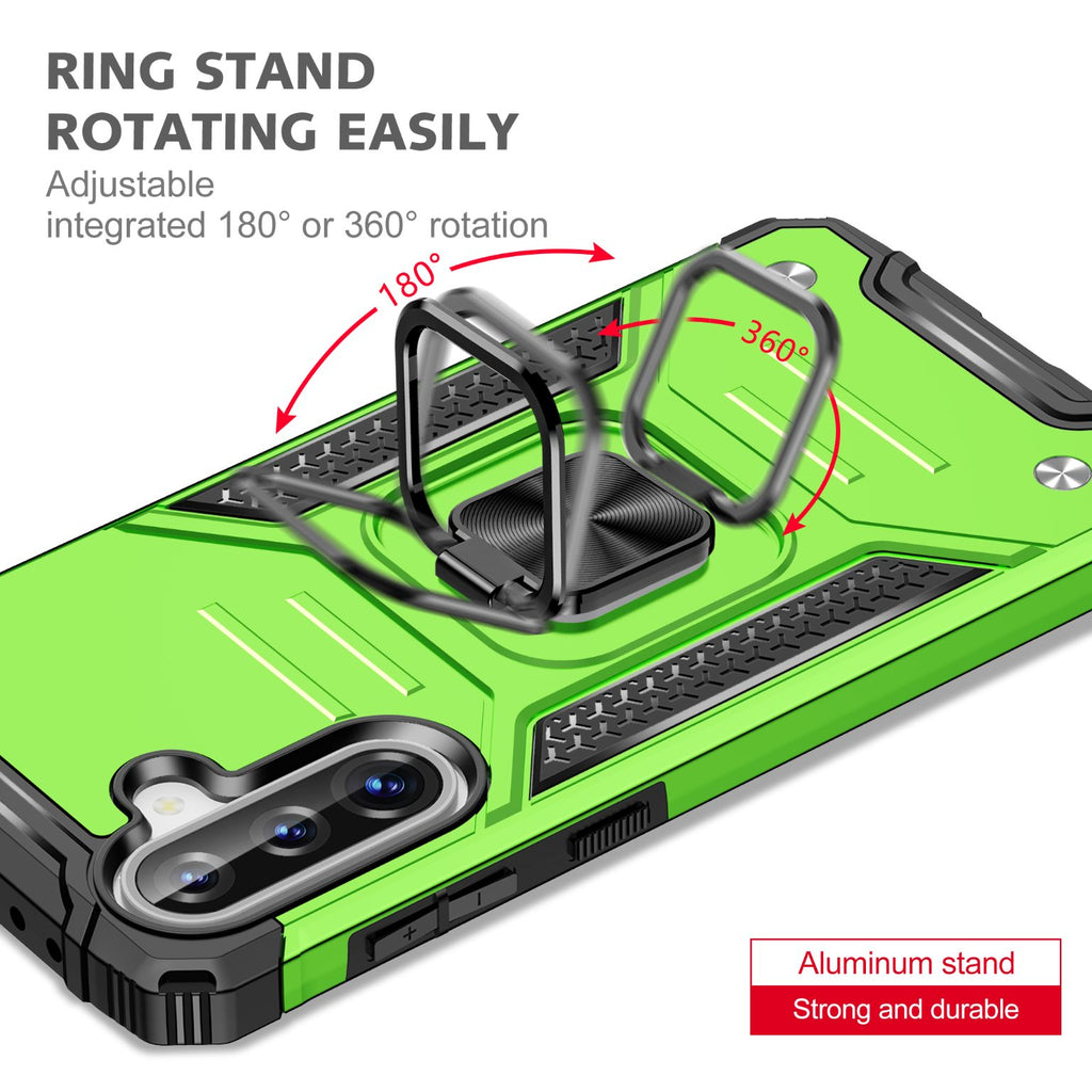 Samsung Galaxy A37 Rugged Tough Case Shockproof Hybrid Cover LIGHT GREEN