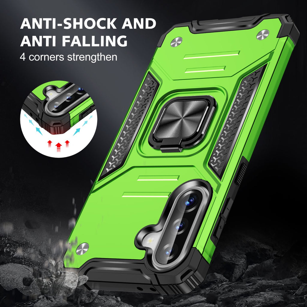 Samsung Galaxy A37 Rugged Tough Case Shockproof Hybrid Cover LIGHT GREEN