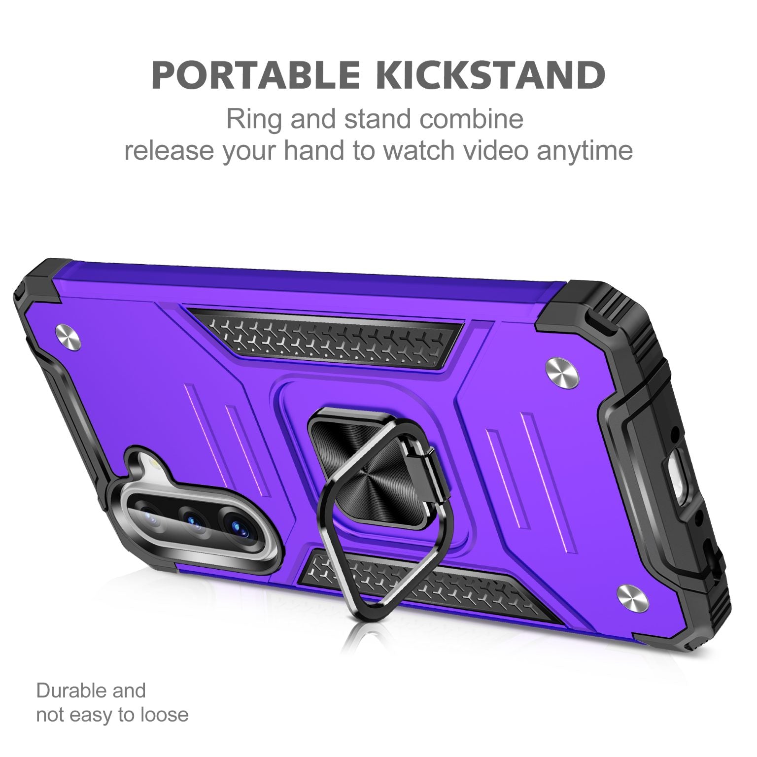 Samsung Galaxy A57 Rugged Tough Case Shockproof Hybrid Cover PURPLE