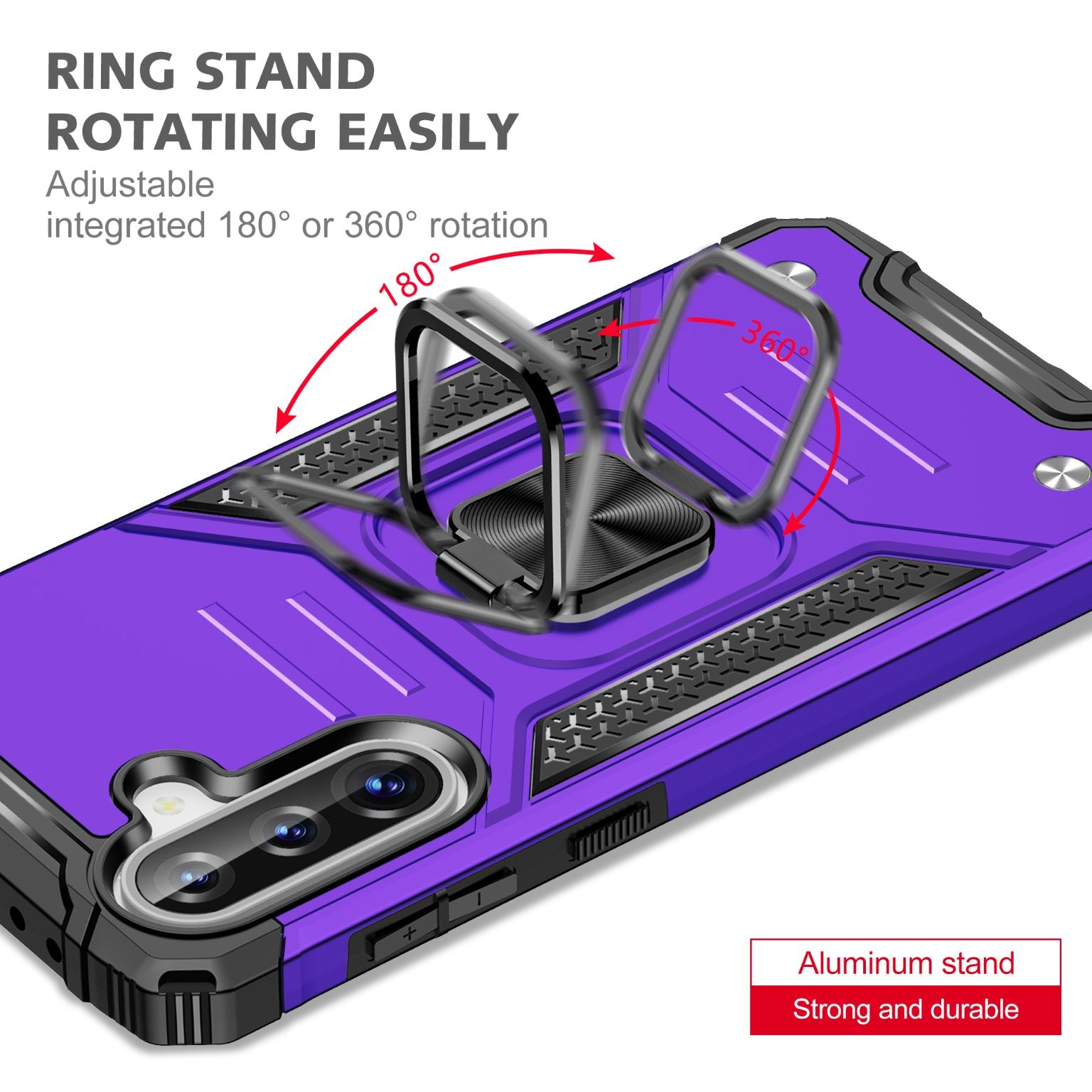 Samsung Galaxy A57 Rugged Tough Case Shockproof Hybrid Cover PURPLE