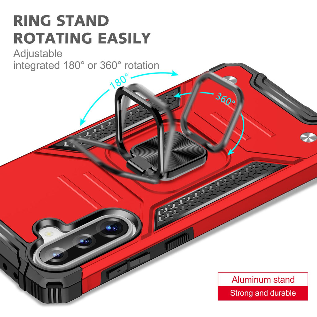 Samsung Galaxy A37 Rugged Tough Case Shockproof Hybrid Cover RED
