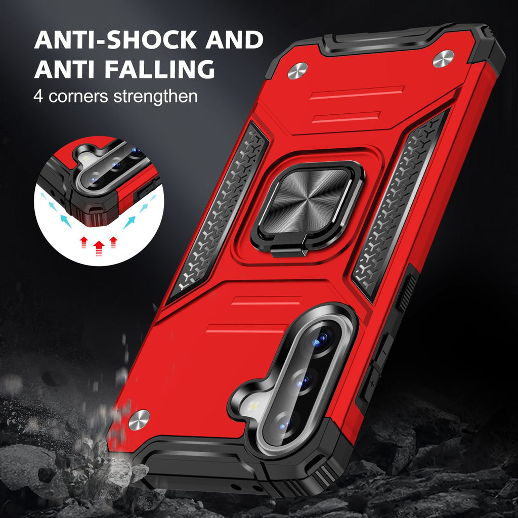 Samsung Galaxy A37 Rugged Tough Case Shockproof Hybrid Cover RED