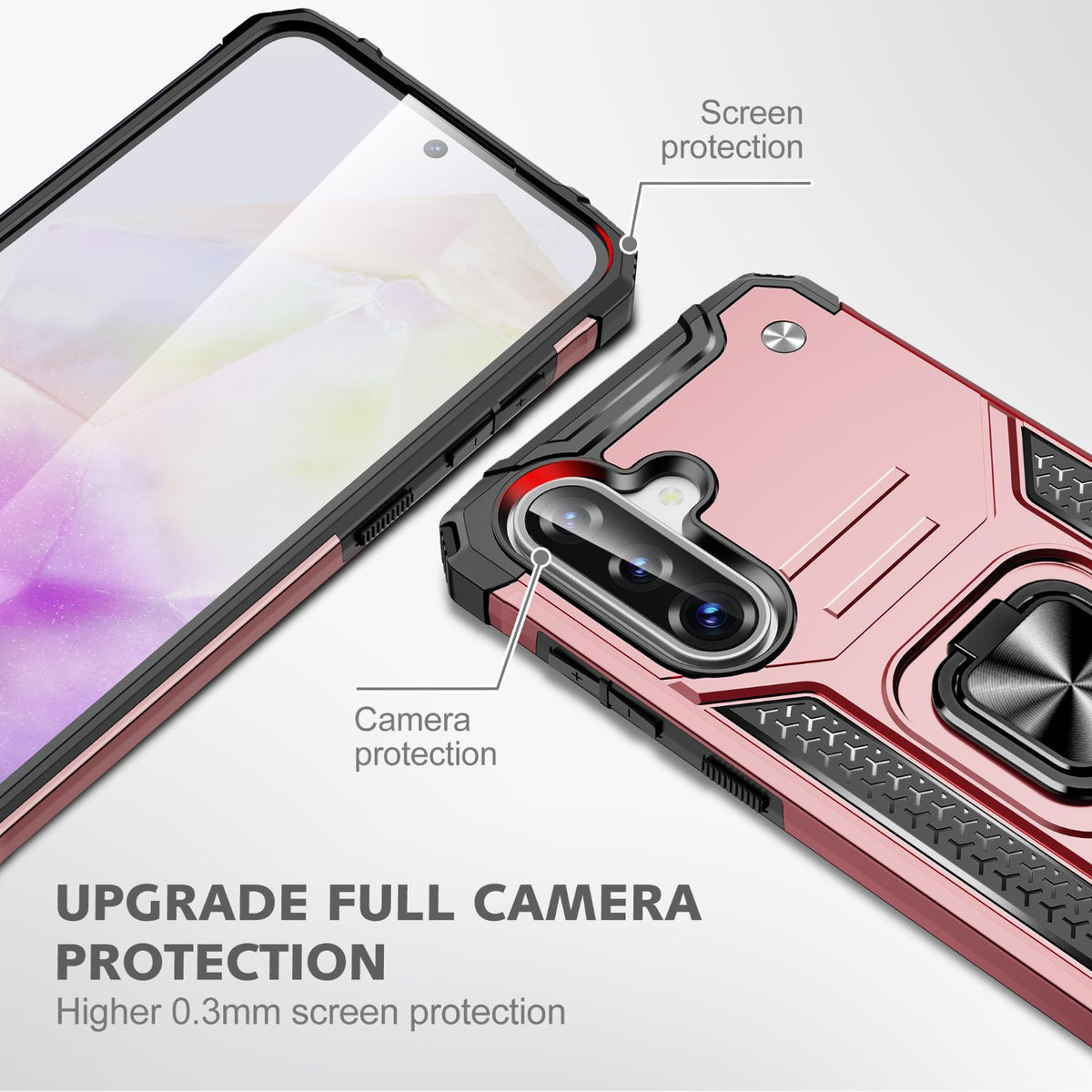 Samsung Galaxy A36 Rugged Tough Case Shockproof Hybrid Cover PINK