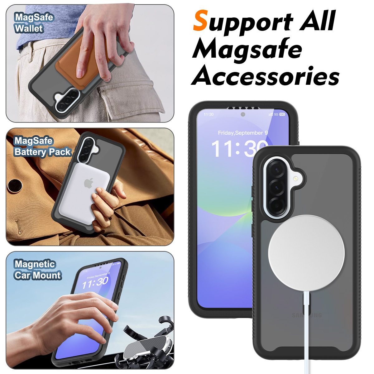 Samsung A36 MagSafe Magnetic 360 Shockproof Case