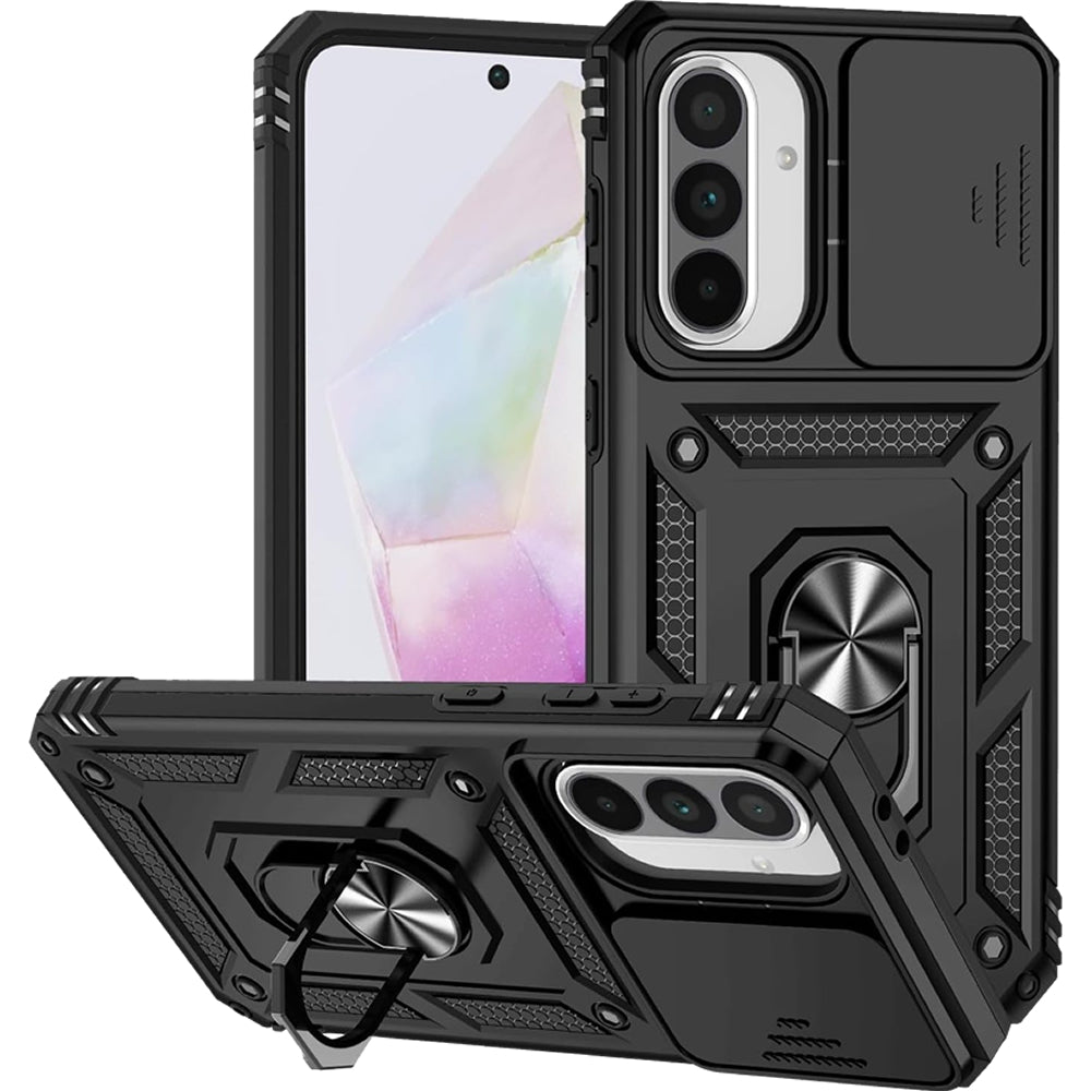 Samsung Galaxy A37 Case Rugged Tough Hybrid Cover [Black]