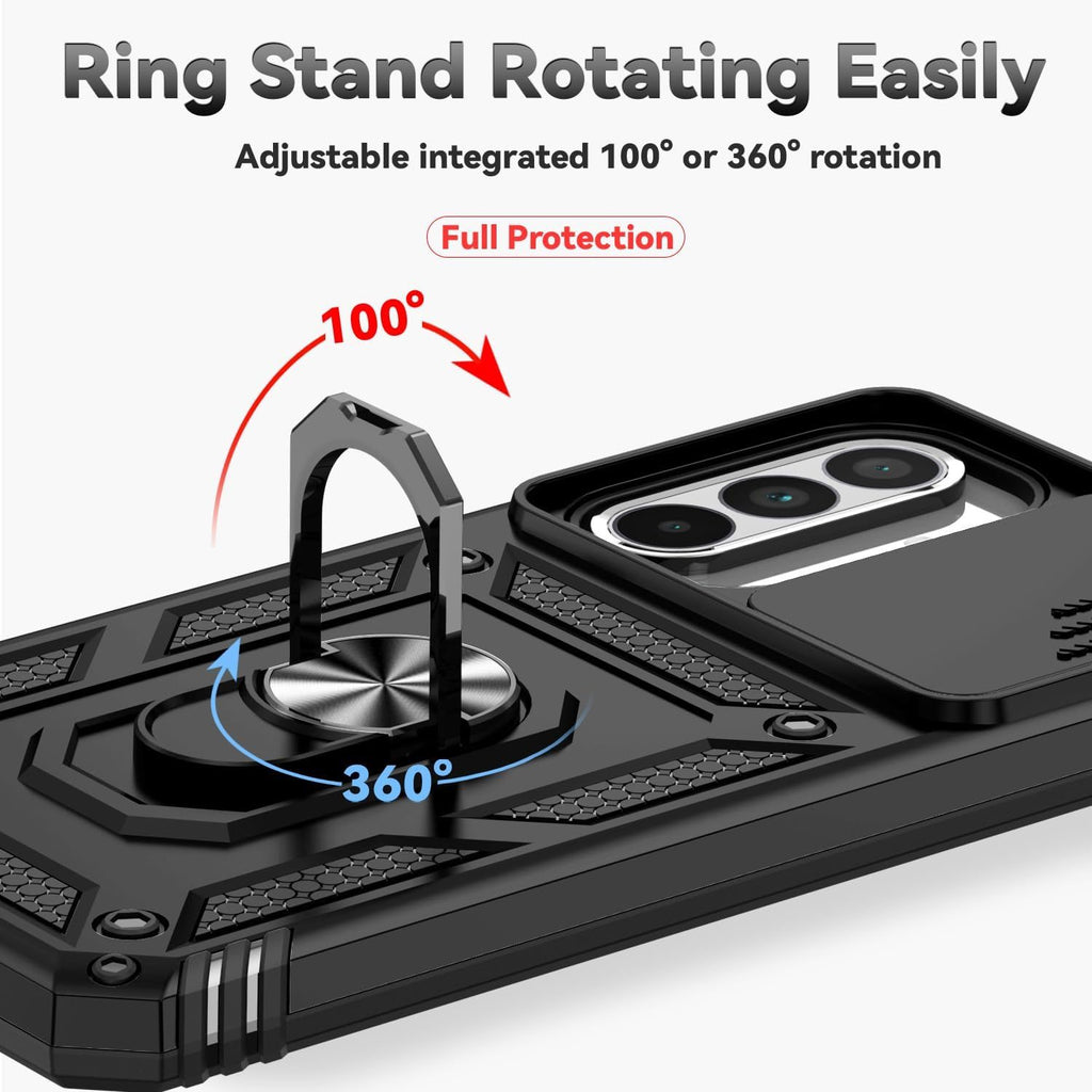 Samsung Galaxy A37 Case Rugged Tough Hybrid Cover [Black]