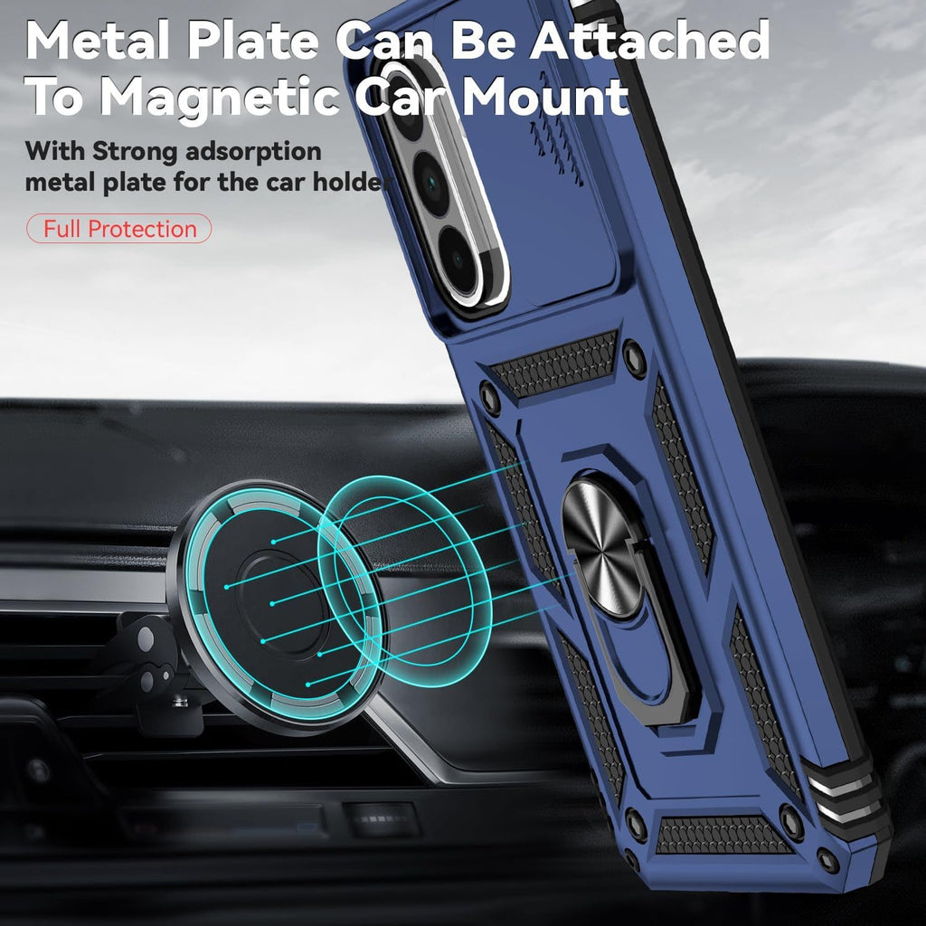 Samsung Galaxy A37 Case Rugged Tough Hybrid Cover [Blue]