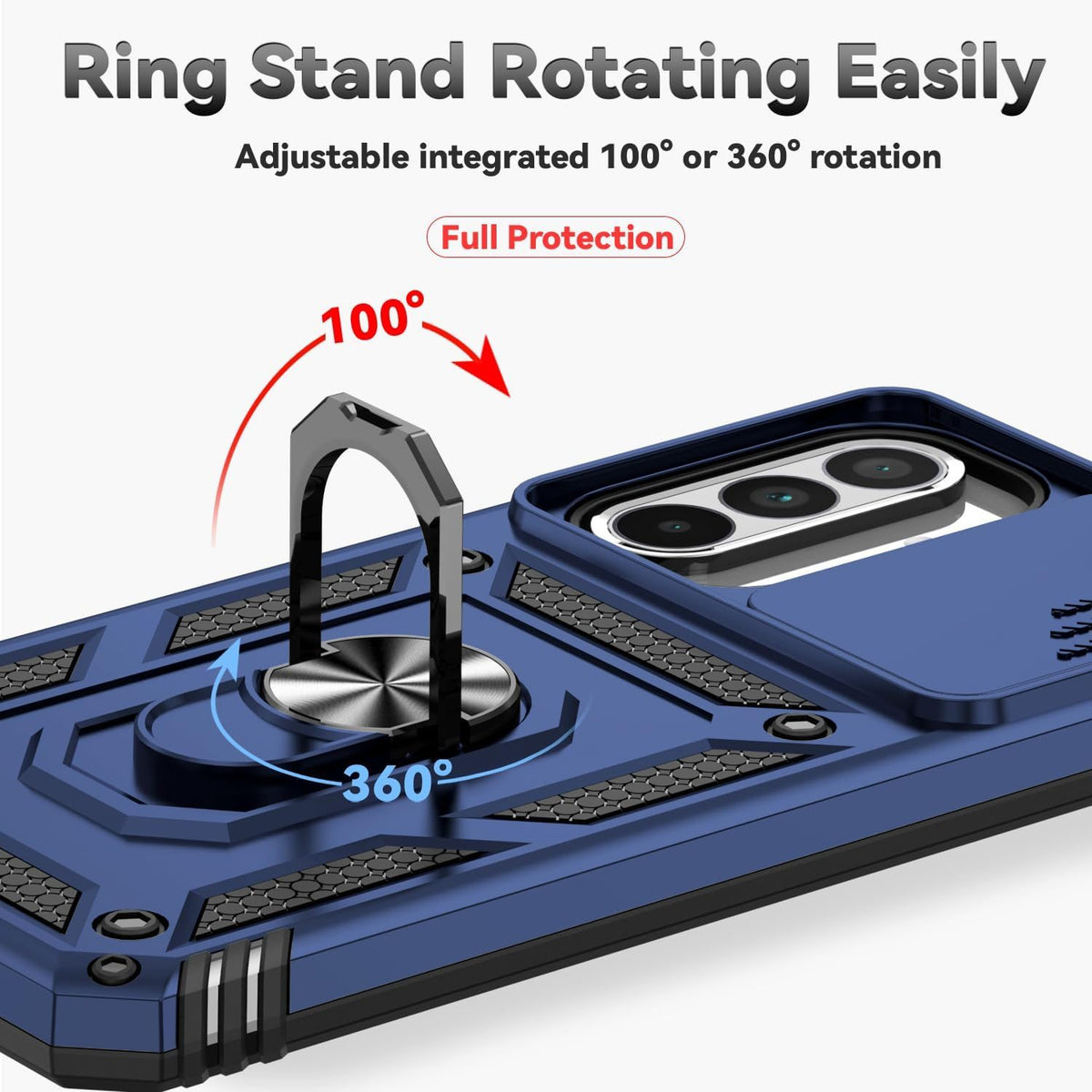 Samsung Galaxy A37 Case Rugged Tough Hybrid Cover [Blue]