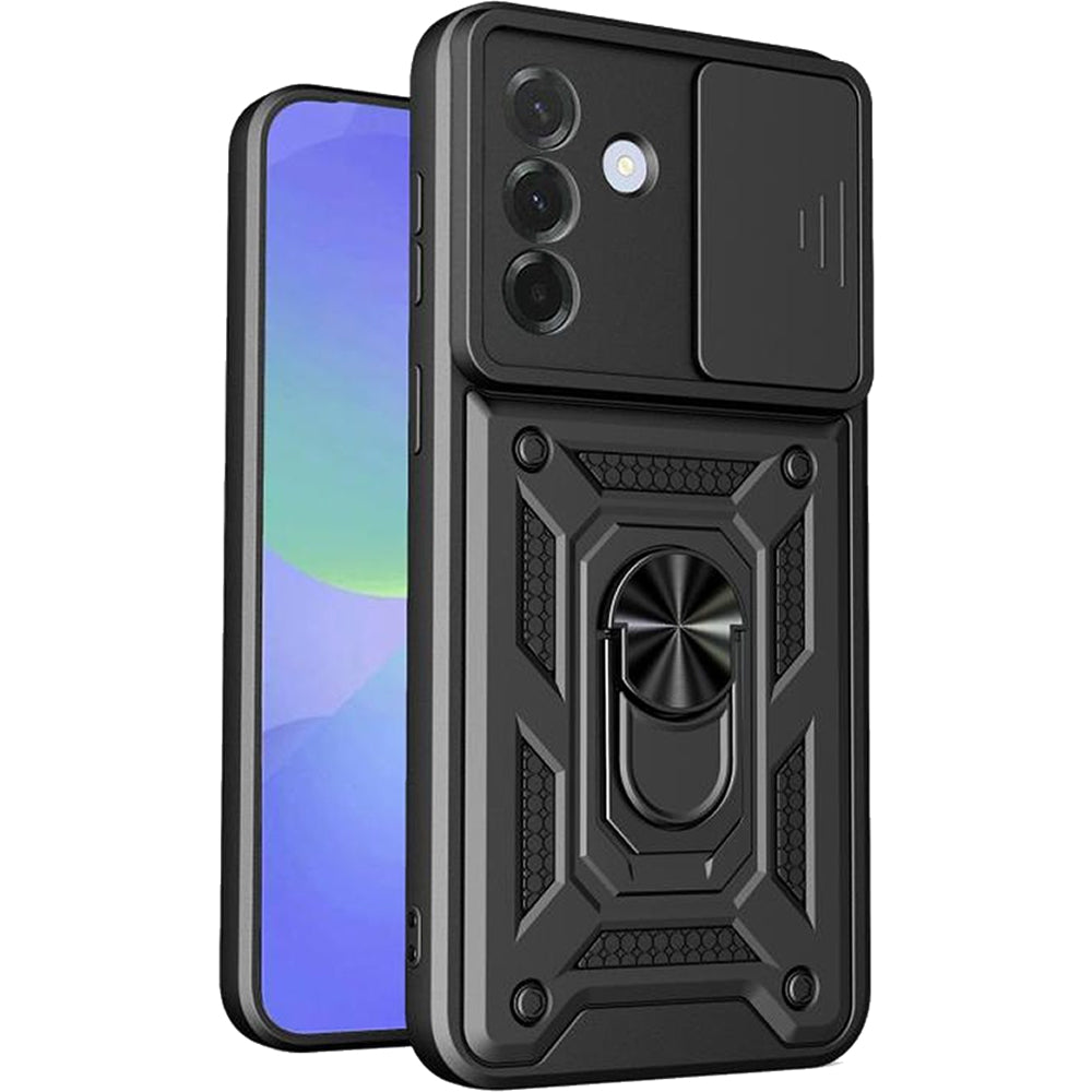 Samsung Galaxy A37 Tough Case Shockproof Kickstand Cover BLACK
