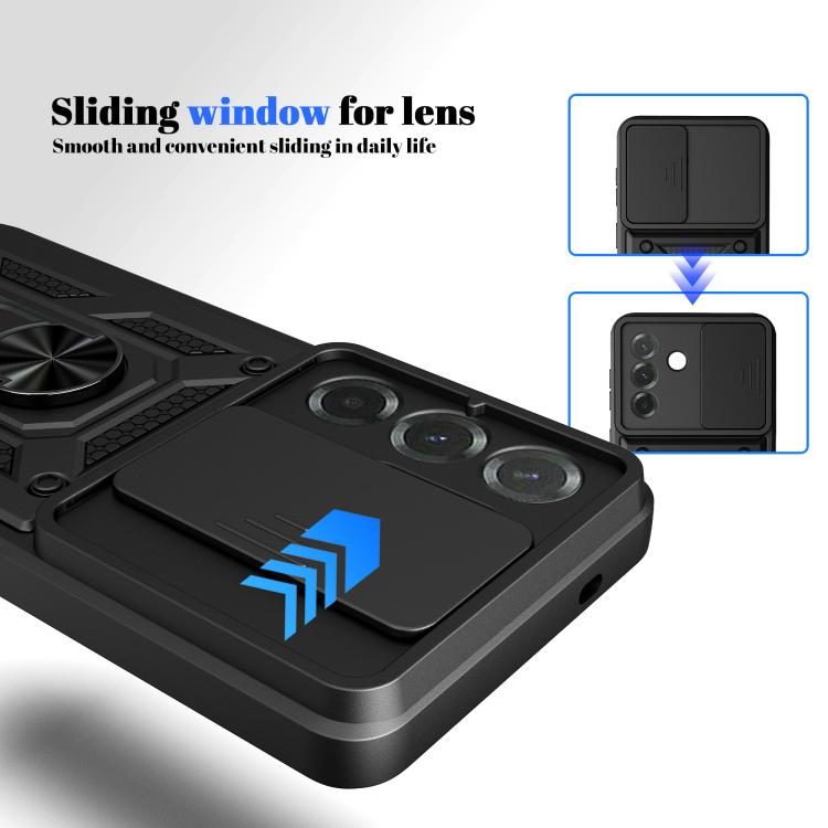 Samsung Galaxy A37 Tough Case Shockproof Kickstand Cover BLACK