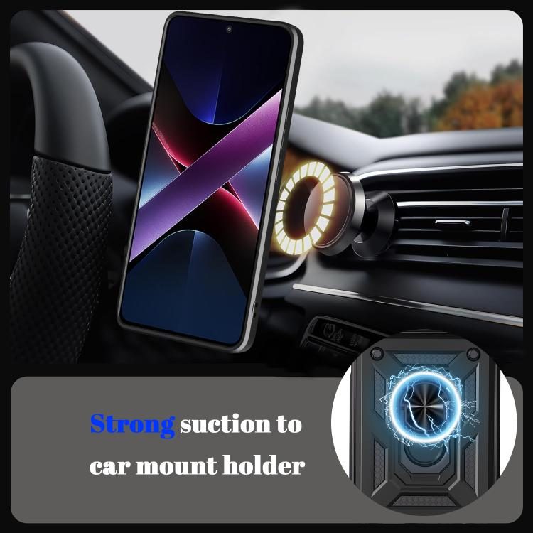 Samsung Galaxy A37 Tough Case Shockproof Kickstand Cover BLACK