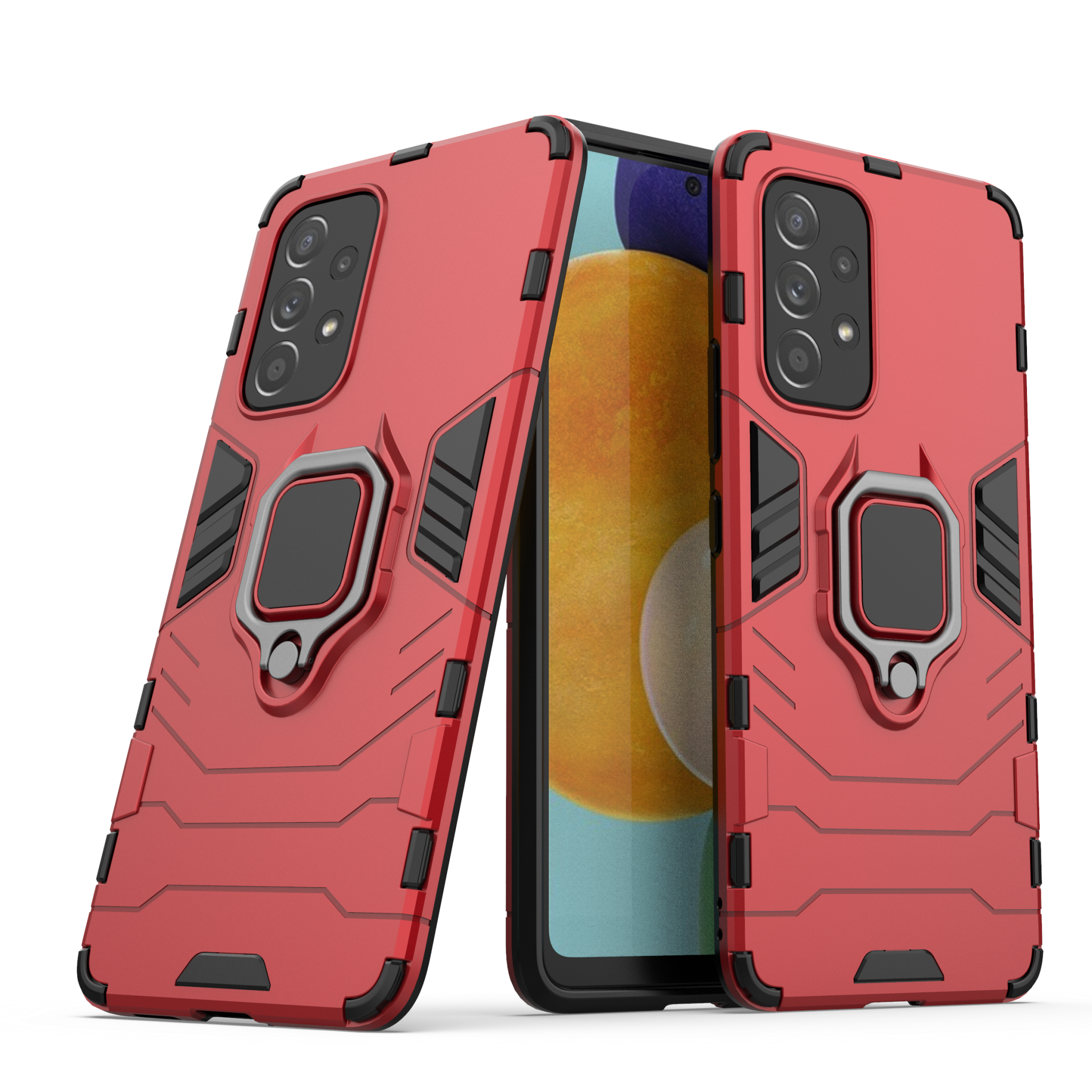 Samsung Galaxy A53 Rugged Tough Case Shockproof Hybrid Cover RED