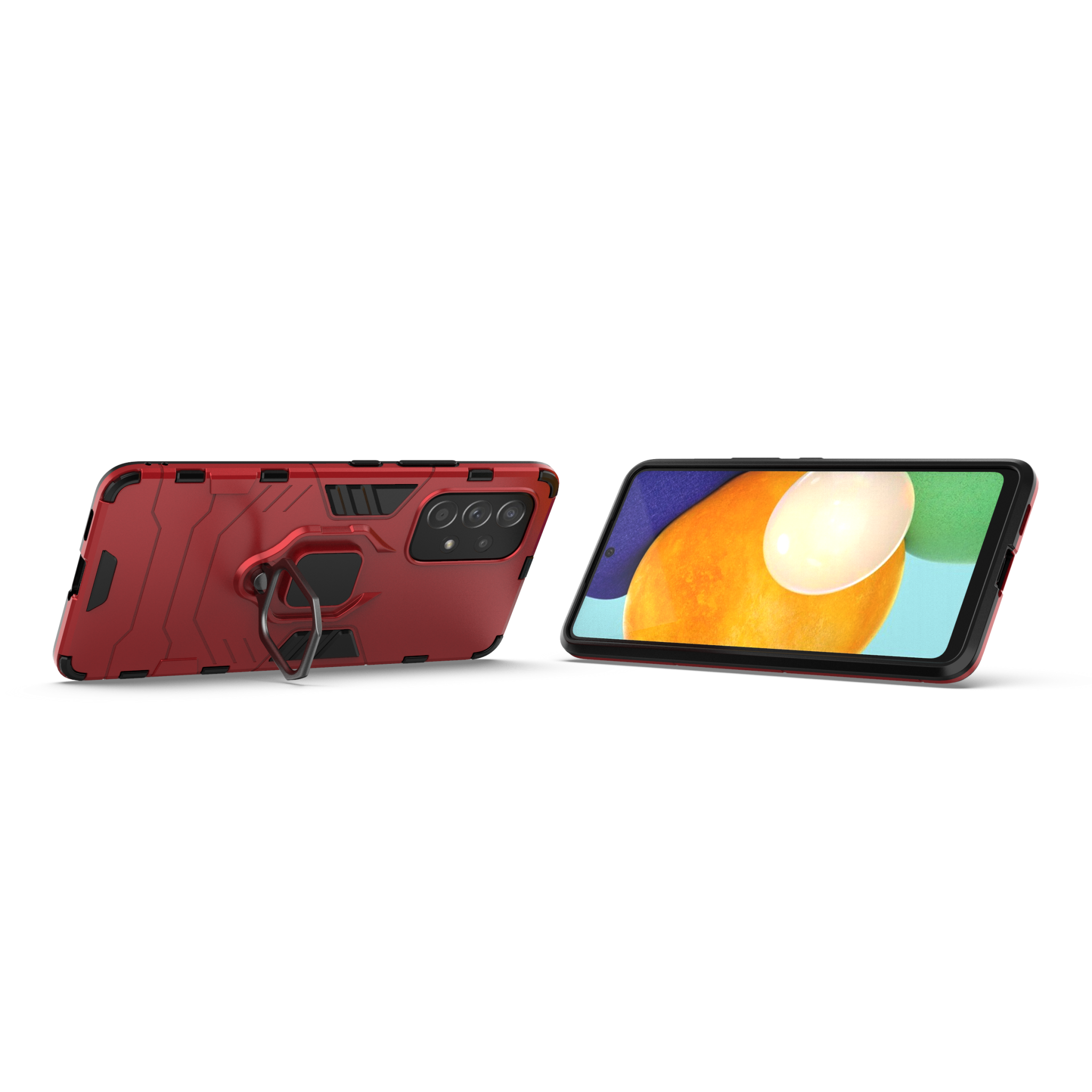 Samsung Galaxy A53 Rugged Tough Case Shockproof Hybrid Cover RED