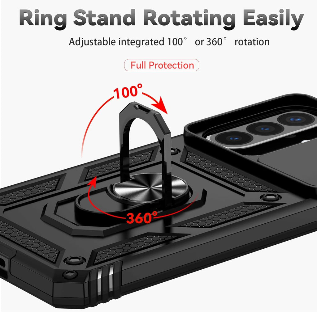 Samsung Galaxy A57 Case Rugged Tough Hybrid Cover [Black]