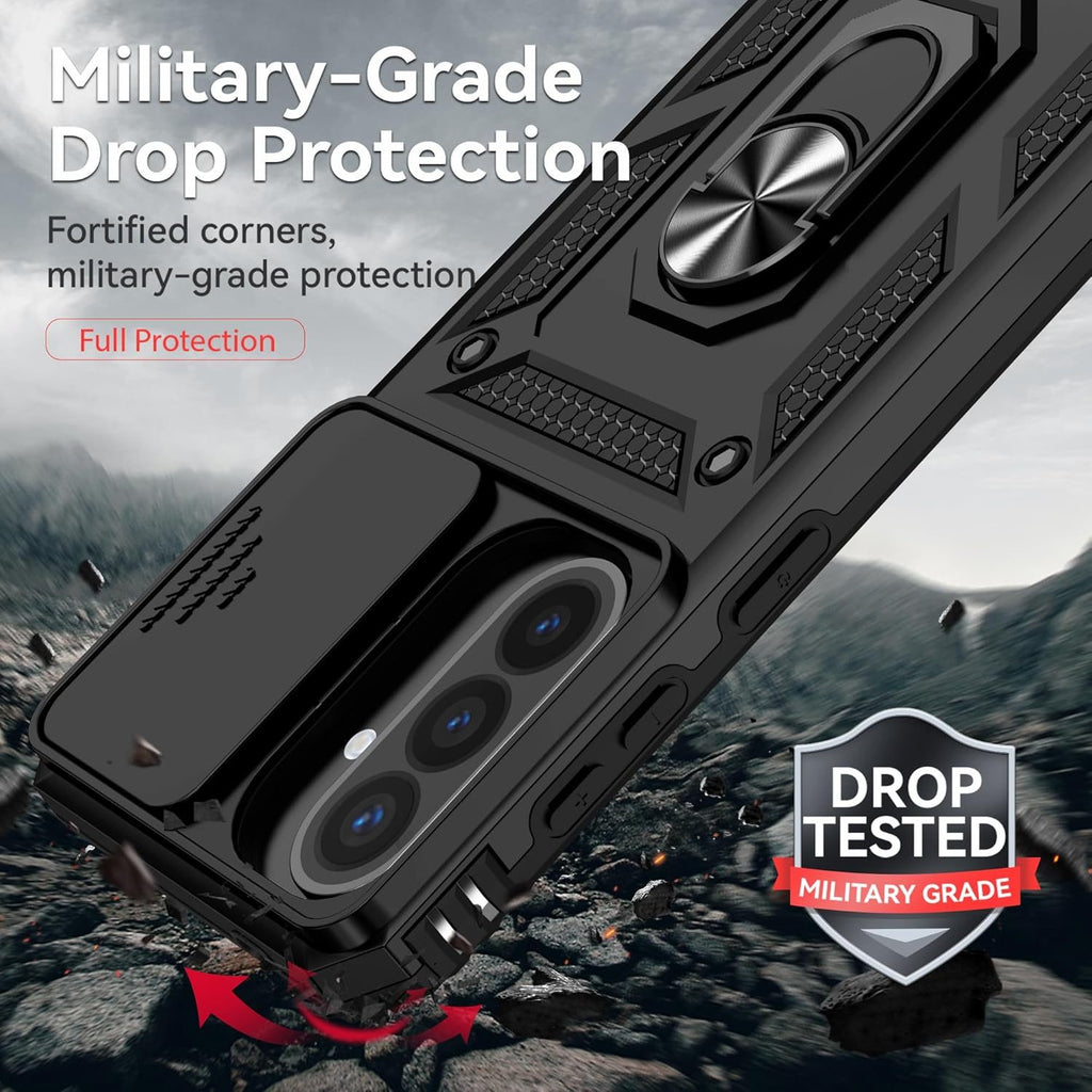Samsung Galaxy A57 Case Rugged Tough Hybrid Cover [Black]