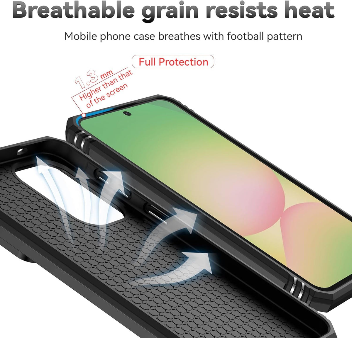 Samsung Galaxy A57 Case Rugged Tough Hybrid Cover [Black]