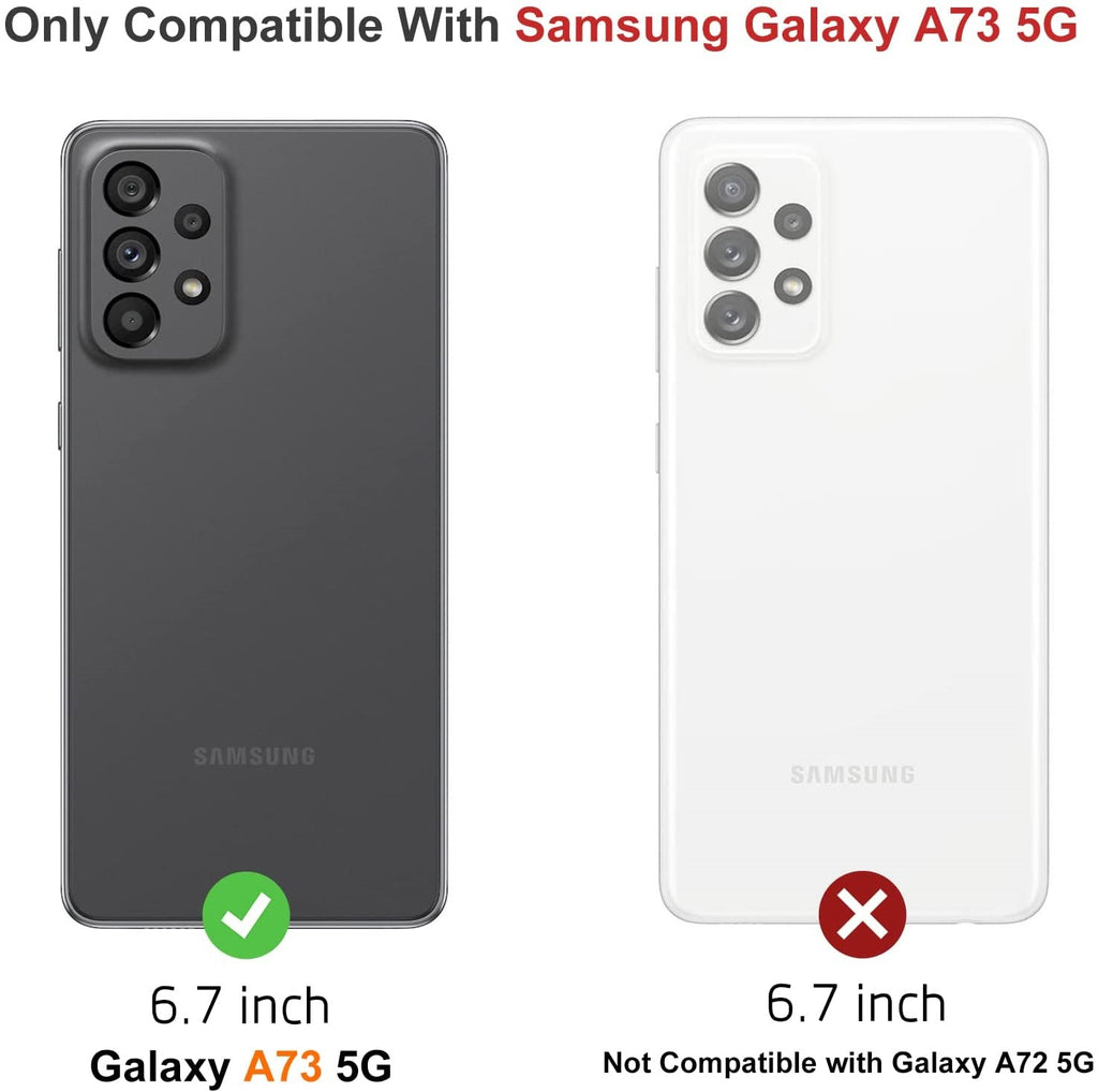 2X Samsung Galaxy A73 Case Friendly Glass Screen Protector