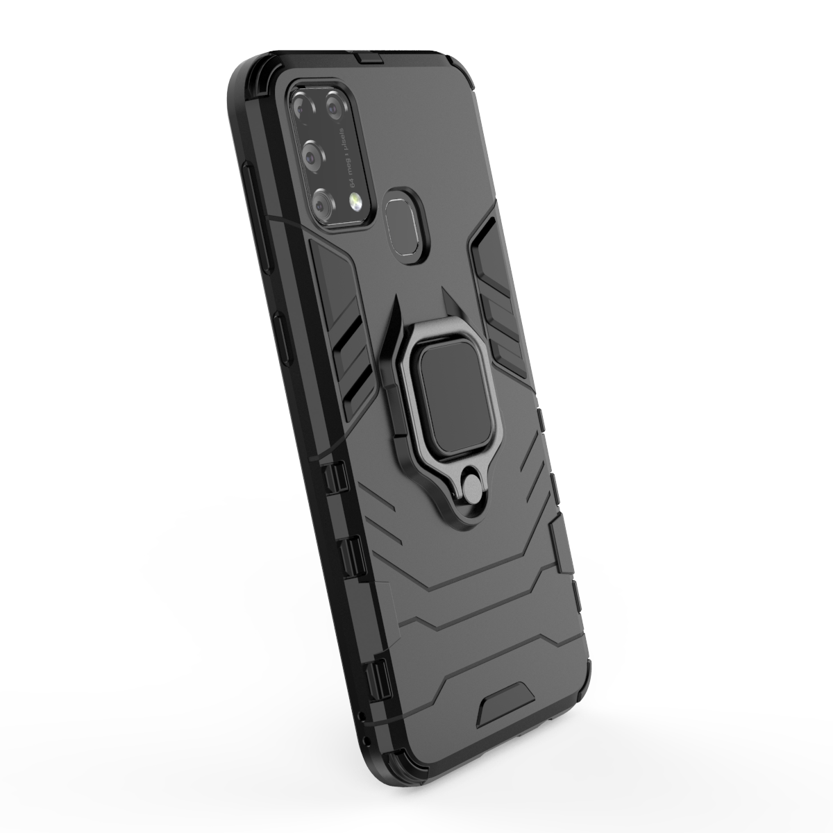 Samsung Galaxy M31 Rugged Tough Case Shockproof Hybrid Cover BLACK