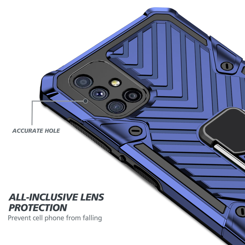 Samsung Galaxy M51 Rugged Tough Case Shockproof Hybrid Cover BLUE