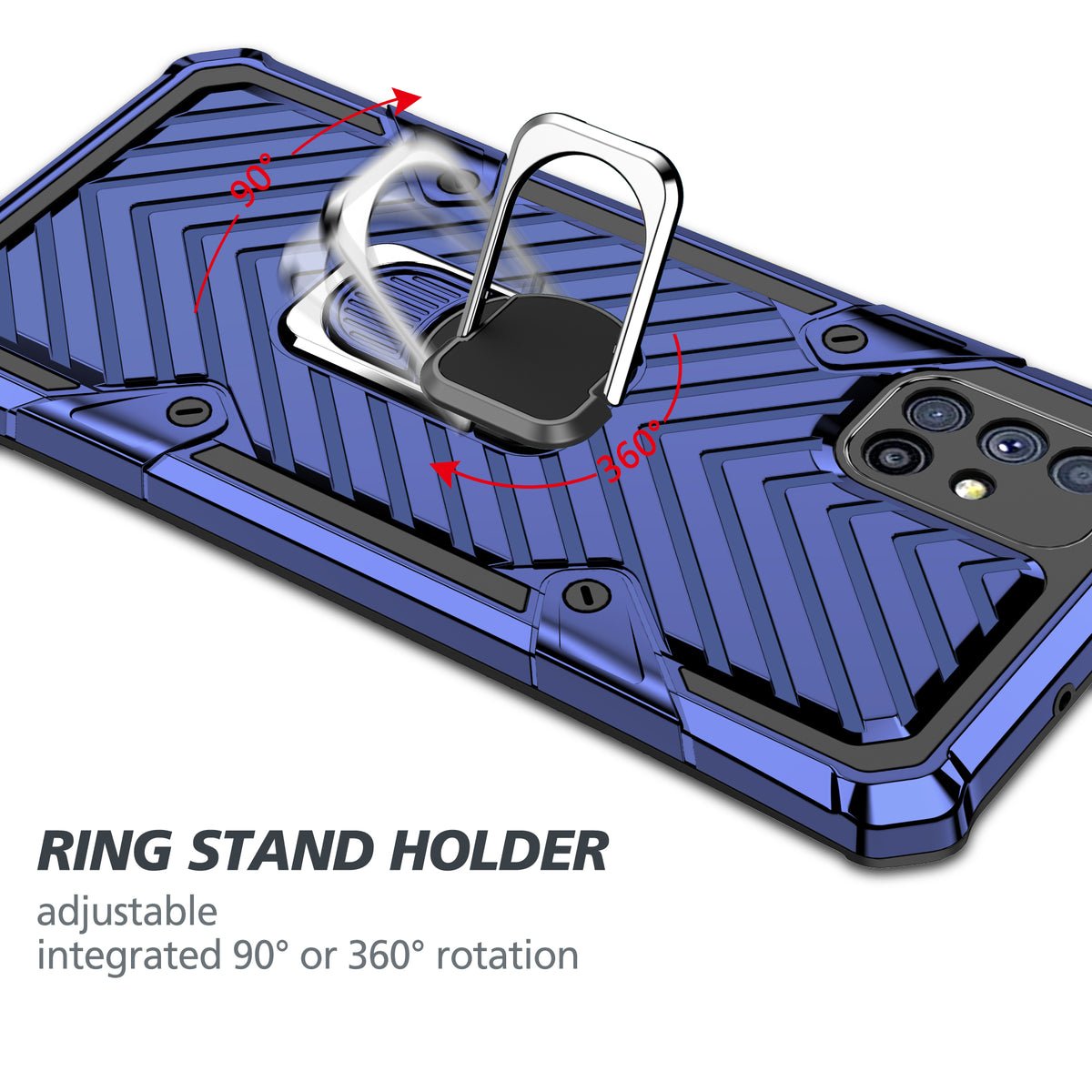 Samsung Galaxy M51 Rugged Tough Case Shockproof Hybrid Cover BLUE
