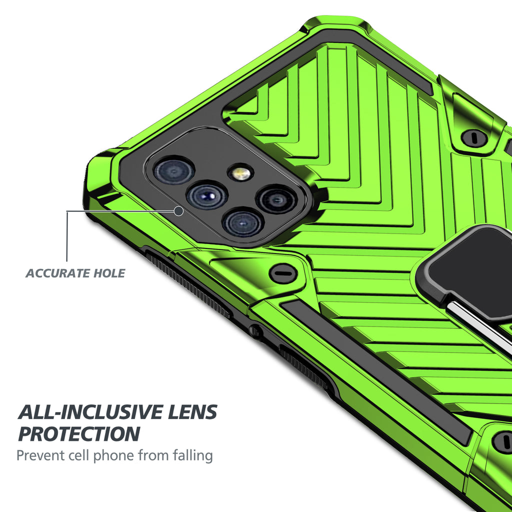 Samsung Galaxy M51 Rugged Tough Case Shockproof Hybrid Cover LIGHT GREEN