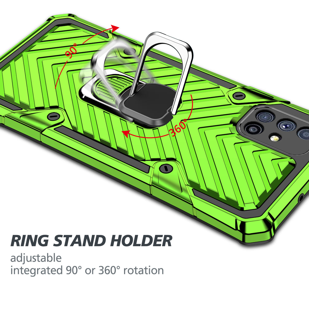 Samsung Galaxy M51 Rugged Tough Case Shockproof Hybrid Cover LIGHT GREEN