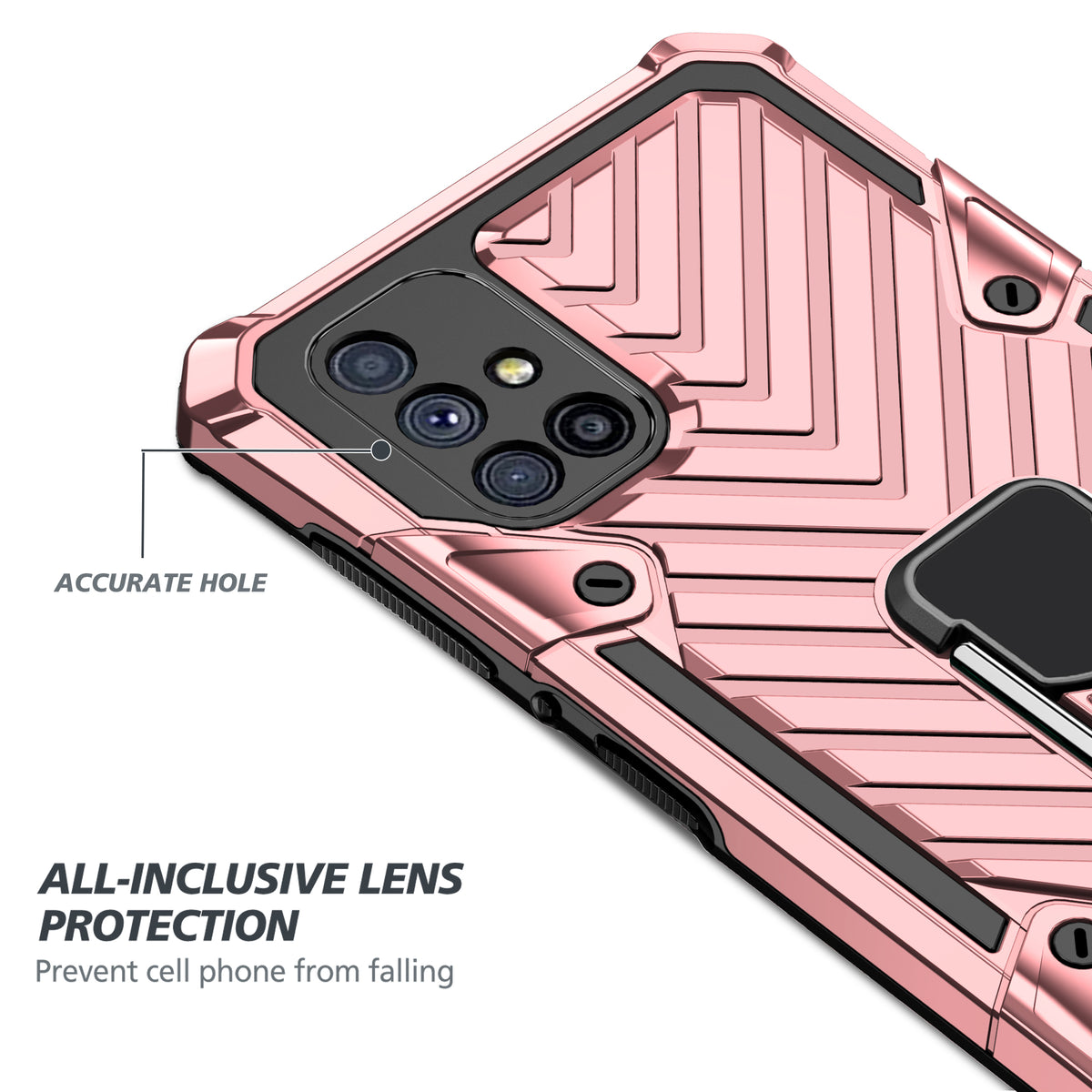 Samsung Galaxy M51 Rugged Tough Case Shockproof Hybrid Cover PINK