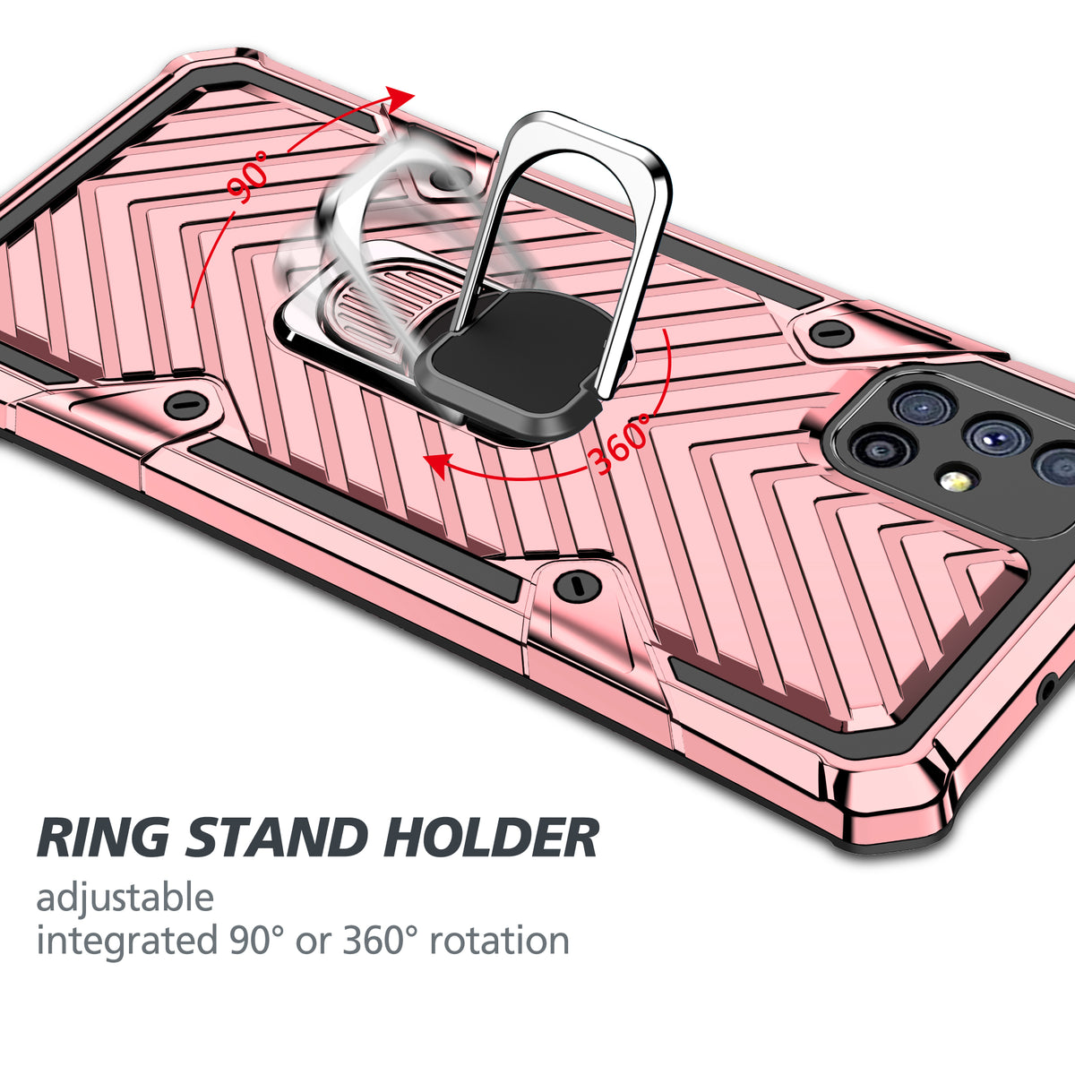 Samsung Galaxy M51 Rugged Tough Case Shockproof Hybrid Cover PINK