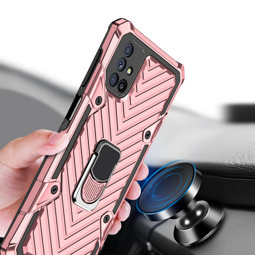 Samsung Galaxy M51 Rugged Tough Case Shockproof Hybrid Cover PINK