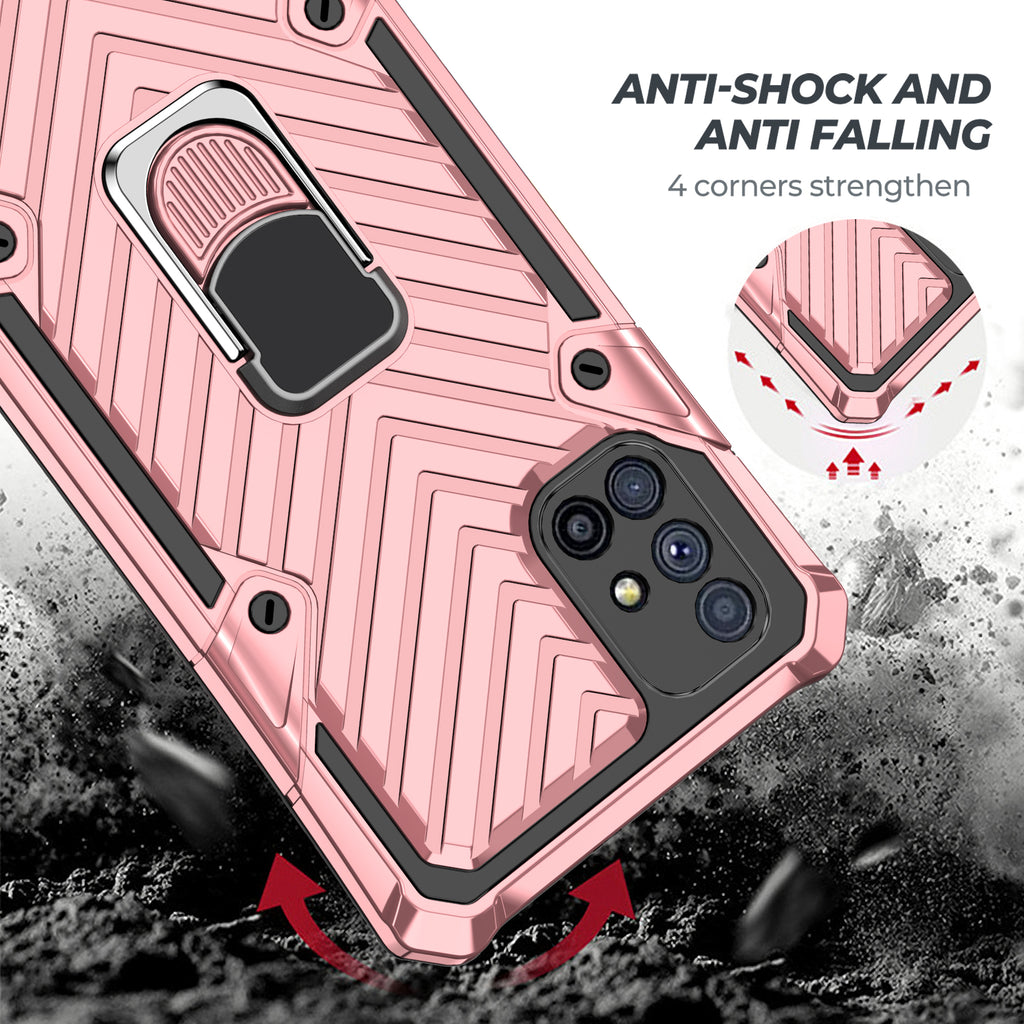 Samsung Galaxy M51 Rugged Tough Case Shockproof Hybrid Cover PINK
