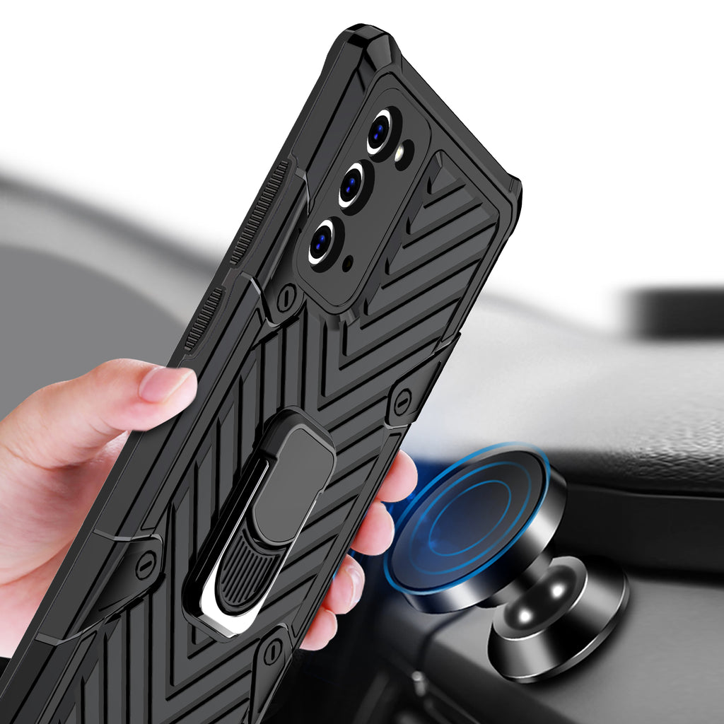 Samsung Galaxy Note 20 Rugged Tough Case Shockproof Hybrid Cover BLACK
