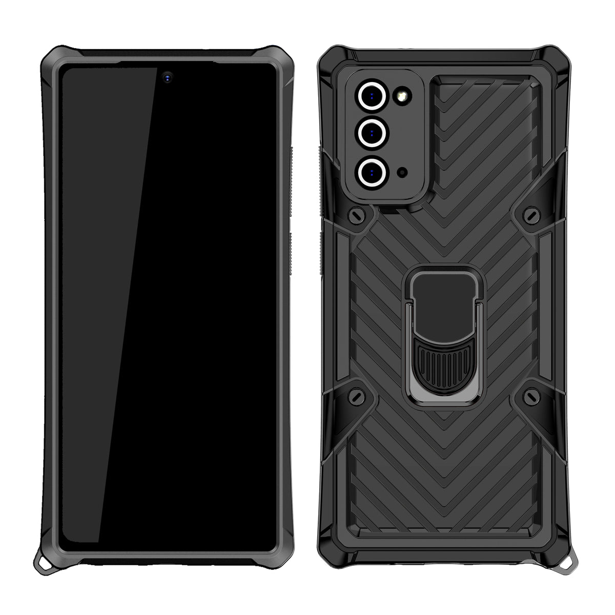 Samsung Galaxy Note 20 Rugged Tough Case Shockproof Hybrid Cover BLACK