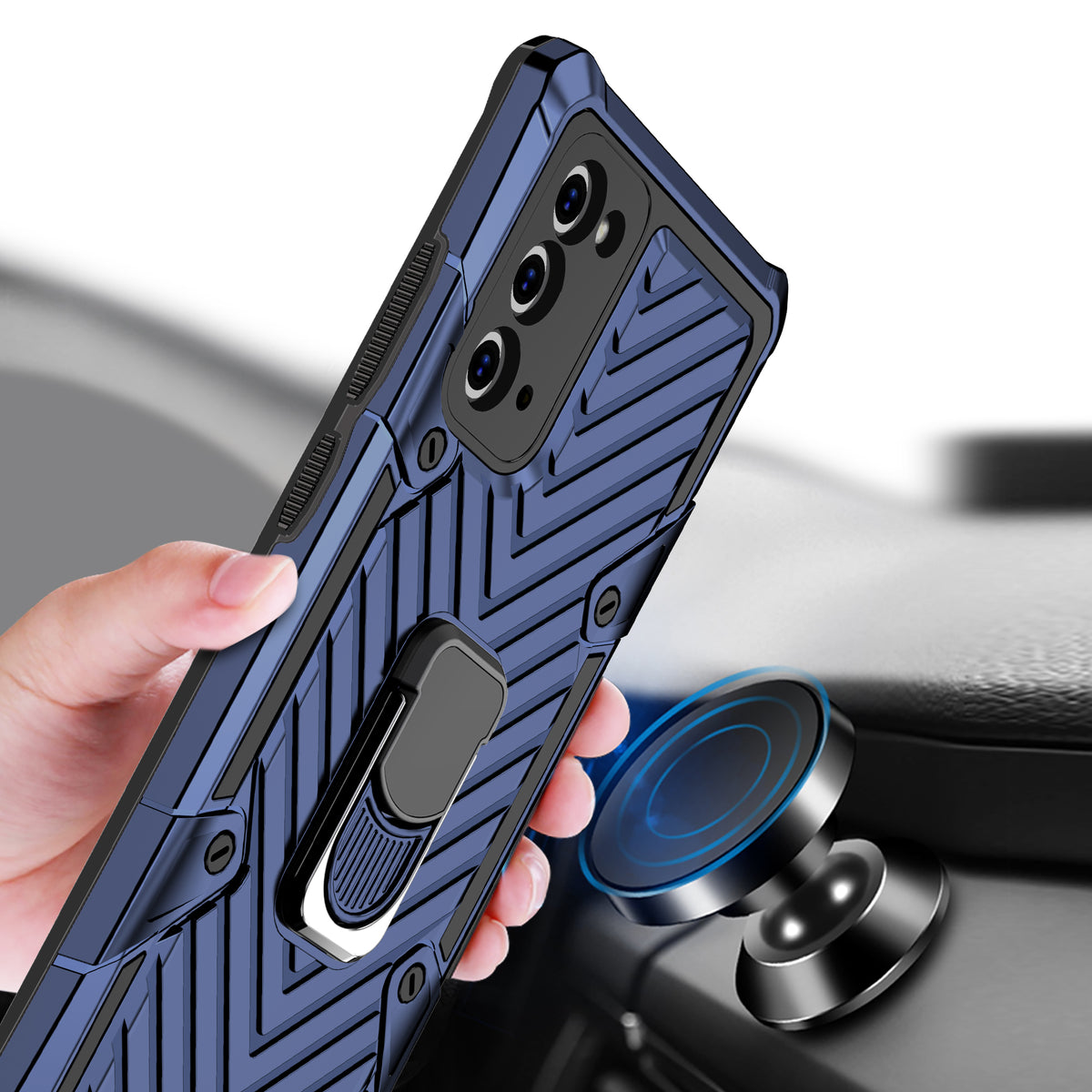 Samsung Galaxy Note 20 Rugged Tough Case Shockproof Hybrid Cover BLUE