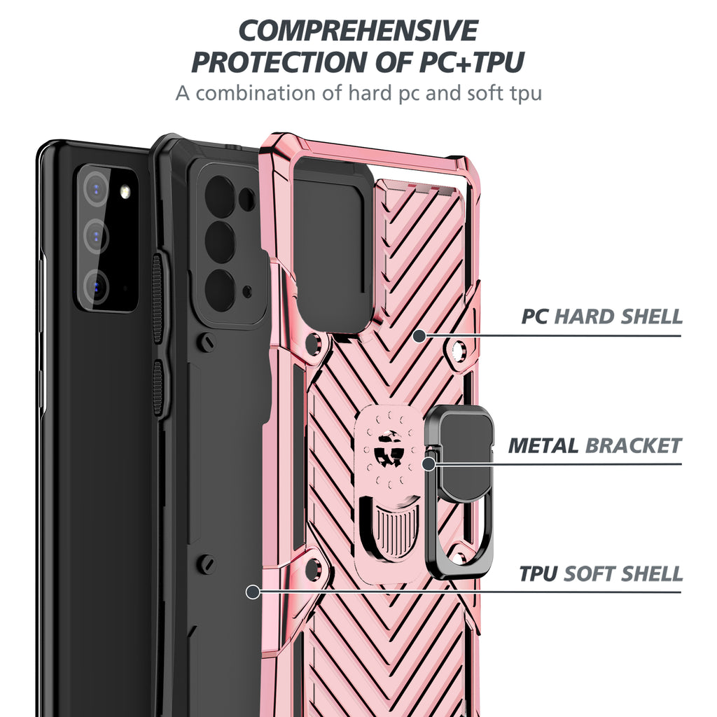 Samsung Galaxy Note 20 Rugged Tough Case Shockproof Hybrid Cover PINK