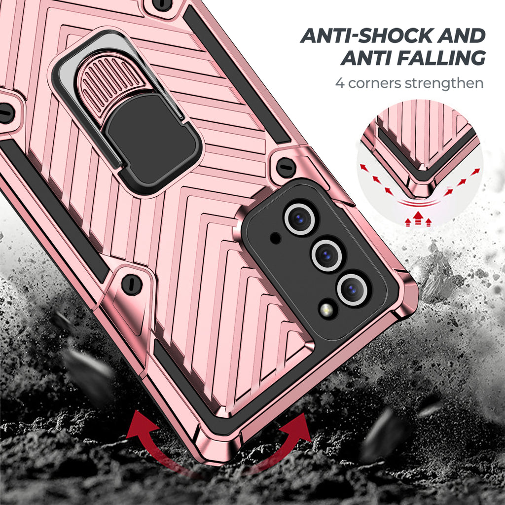 Samsung Galaxy Note 20 Rugged Tough Case Shockproof Hybrid Cover PINK