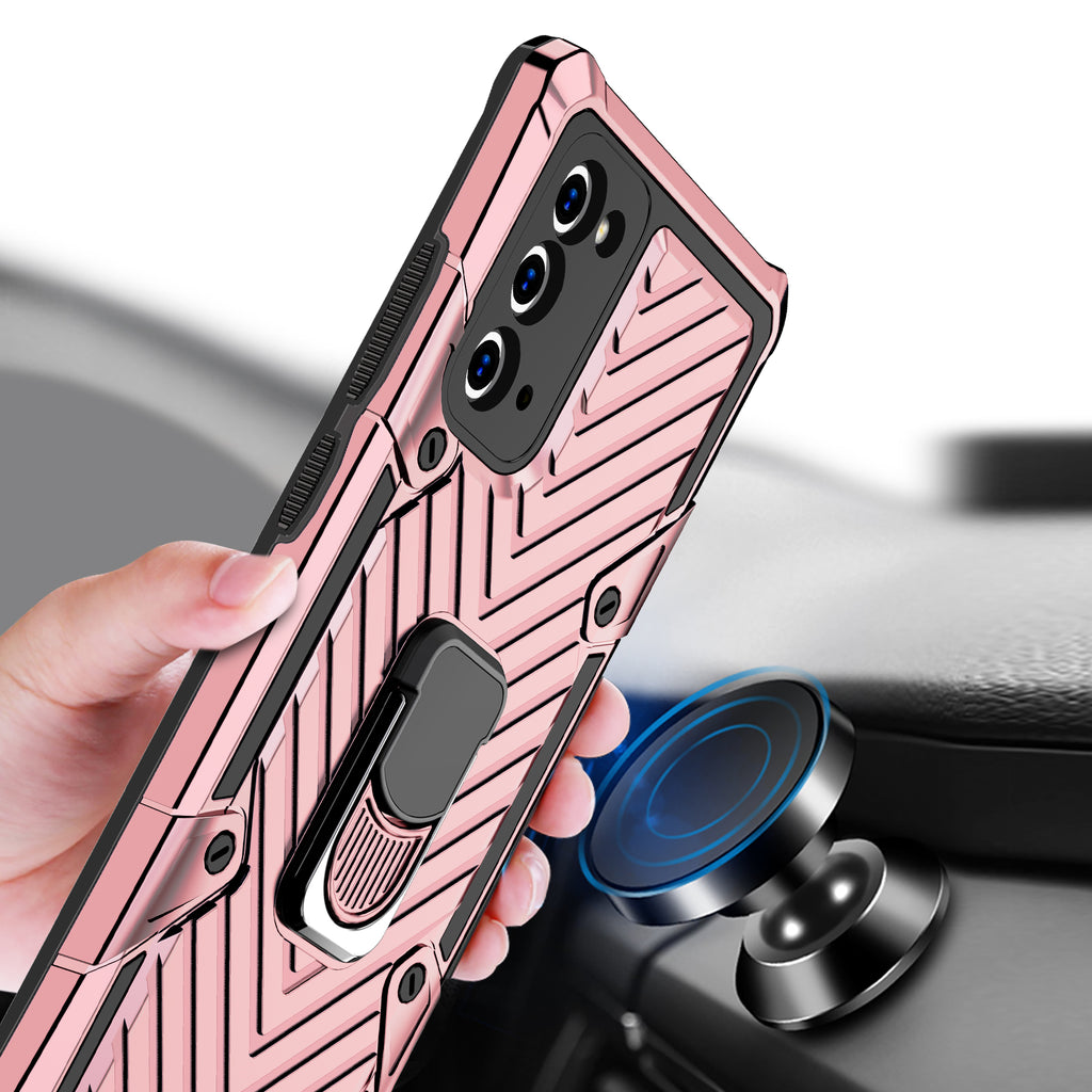Samsung Galaxy Note 20 Rugged Tough Case Shockproof Hybrid Cover PINK