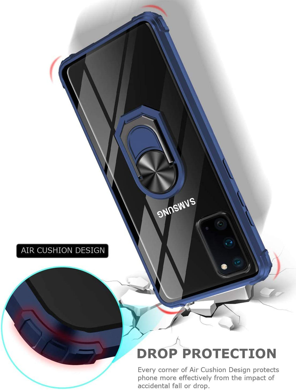 Samsung S20 Plus Rugged Tough Case Shockproof Hybrid Cover BLUE